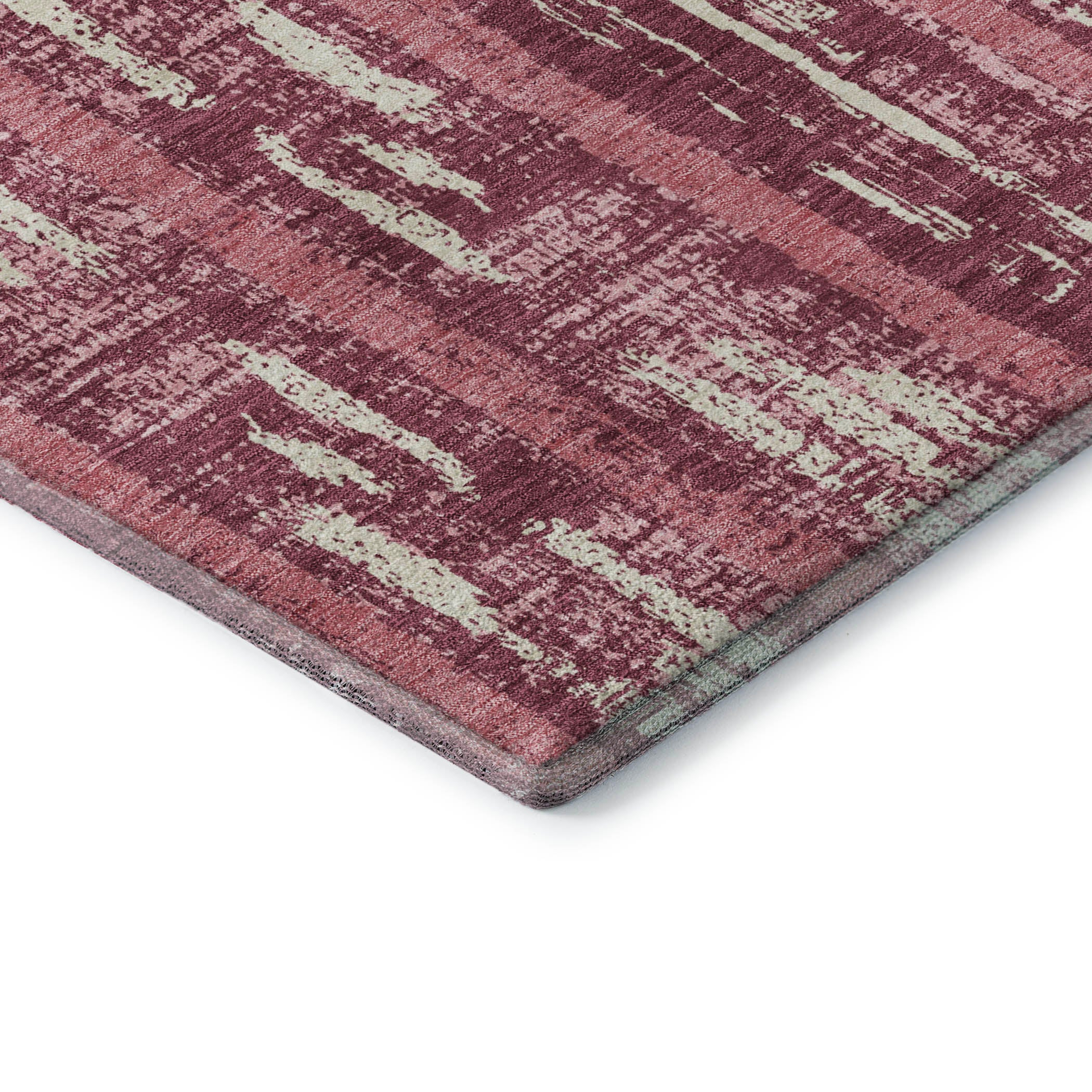 Seoul Machine Washable Transitional Blush Pink Rug 1'8" x 2'6" #shape_Rectangle