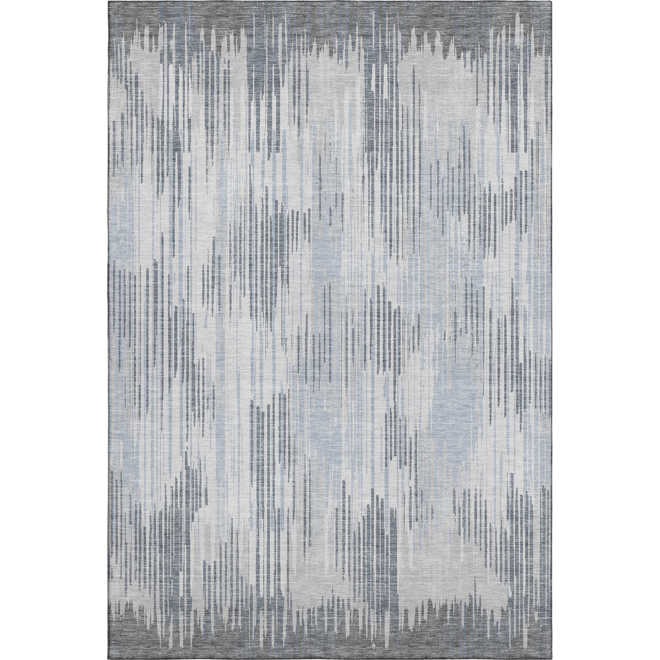 Antigua Machine Washable Transitional Gray Rug 2'6" x 3'10" #shape_Rectangle