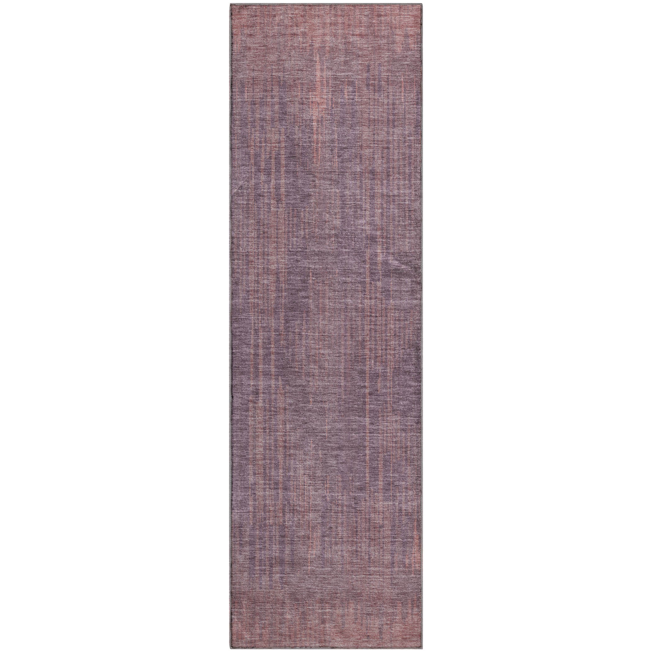 Antigua Machine Washable Transitional Mauve Pink Rug 2'3" x 7'6" #shape_Runner