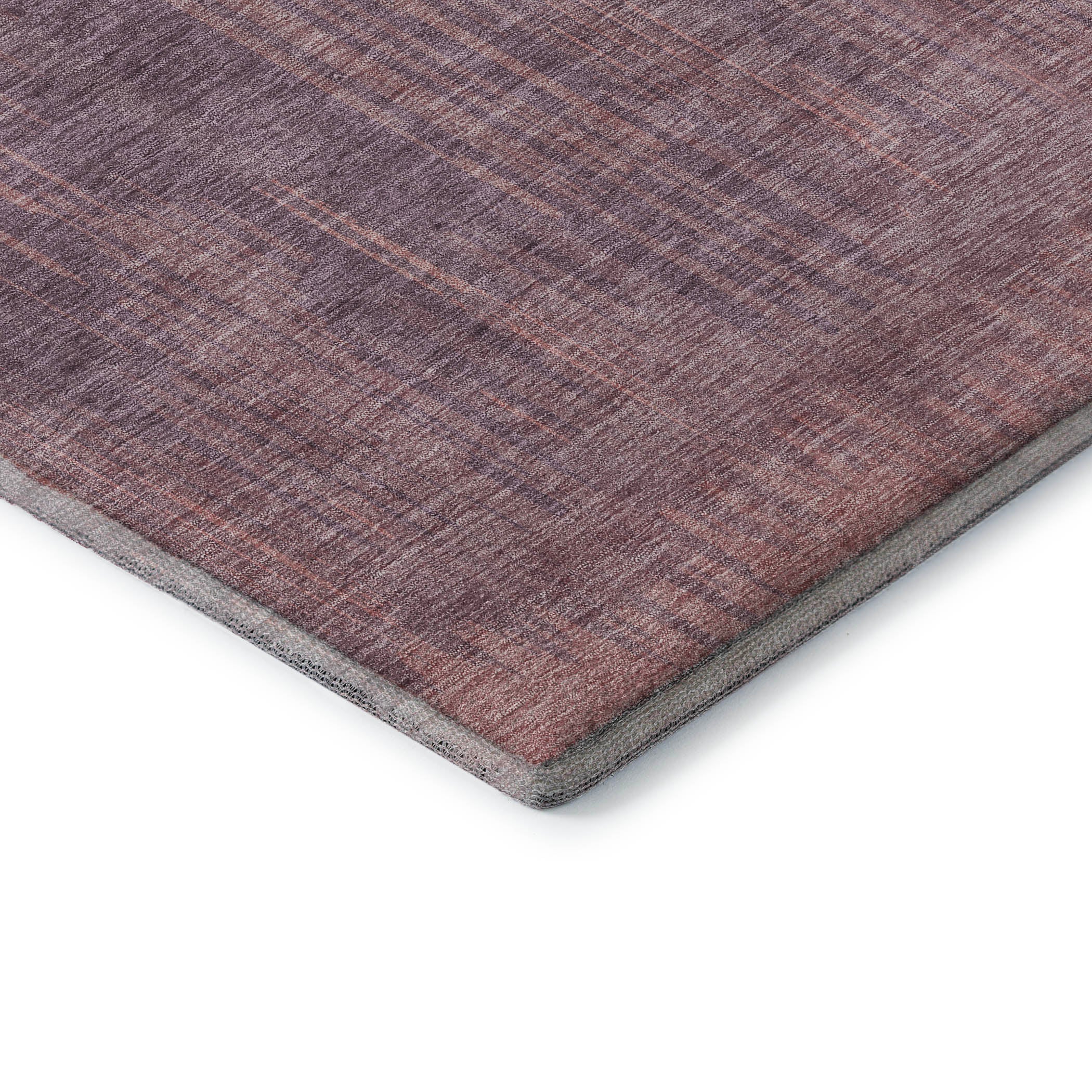 Antigua Machine Washable Transitional Mauve Pink Rug 1'8" x 2'6" #shape_Rectangle