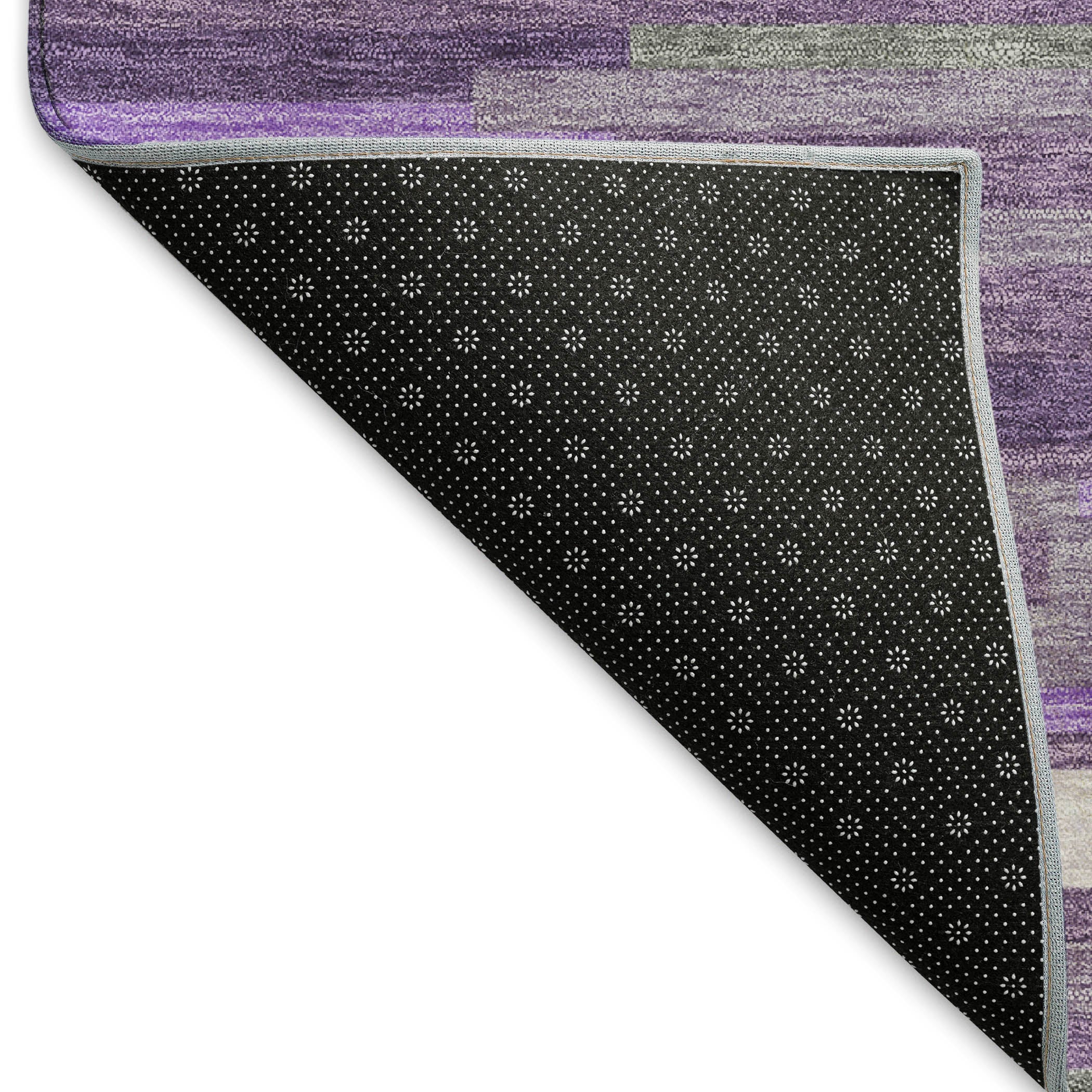 Cartagena Machine Washable Transitional Purple Rug 1'8" x 2'6" #shape_Rectangle