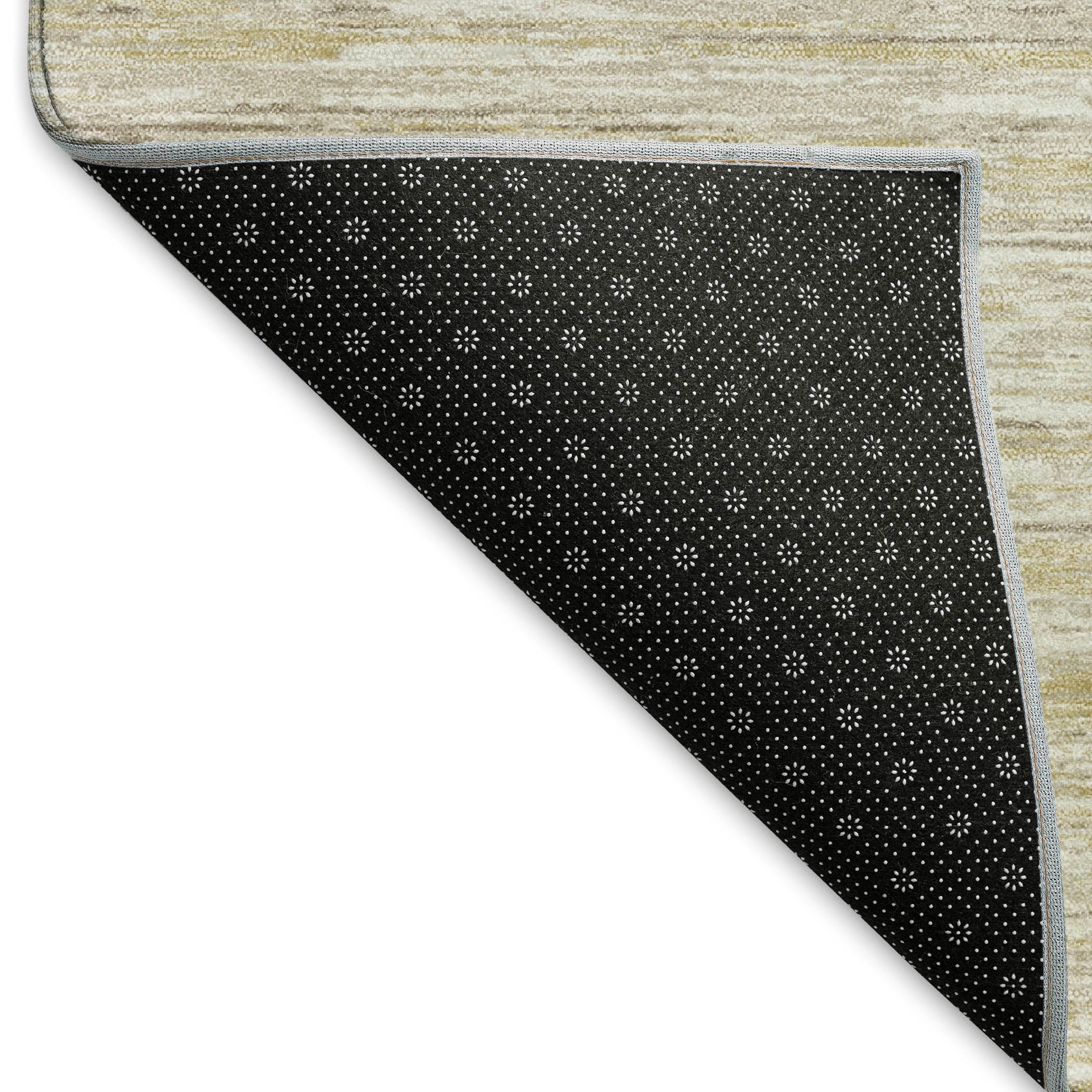 Seoul Machine Washable Transitional Beige Brown Rug 1'8" x 2'6" #shape_Rectangle