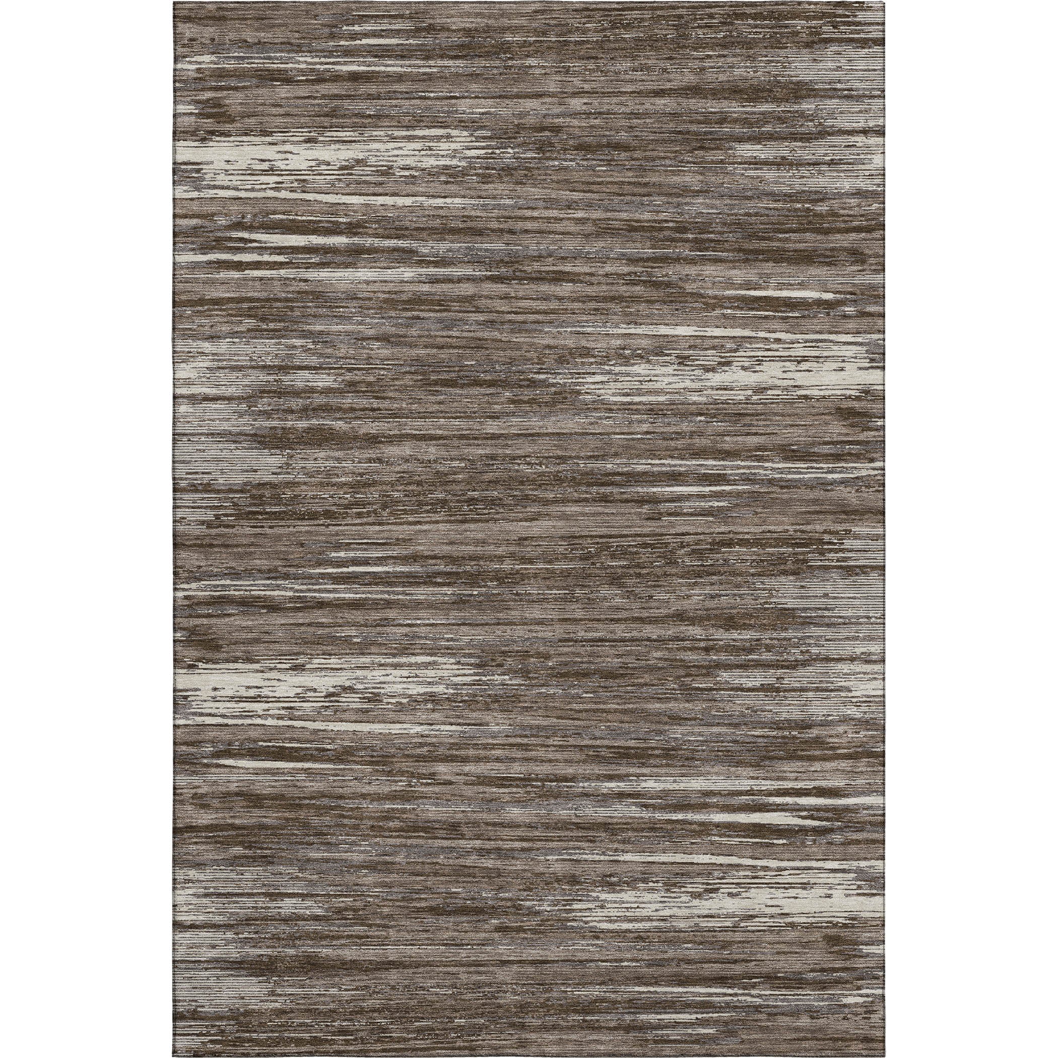 Seoul Machine Washable Transitional Brown Rug 2'6" x 3'10" #shape_Rectangle