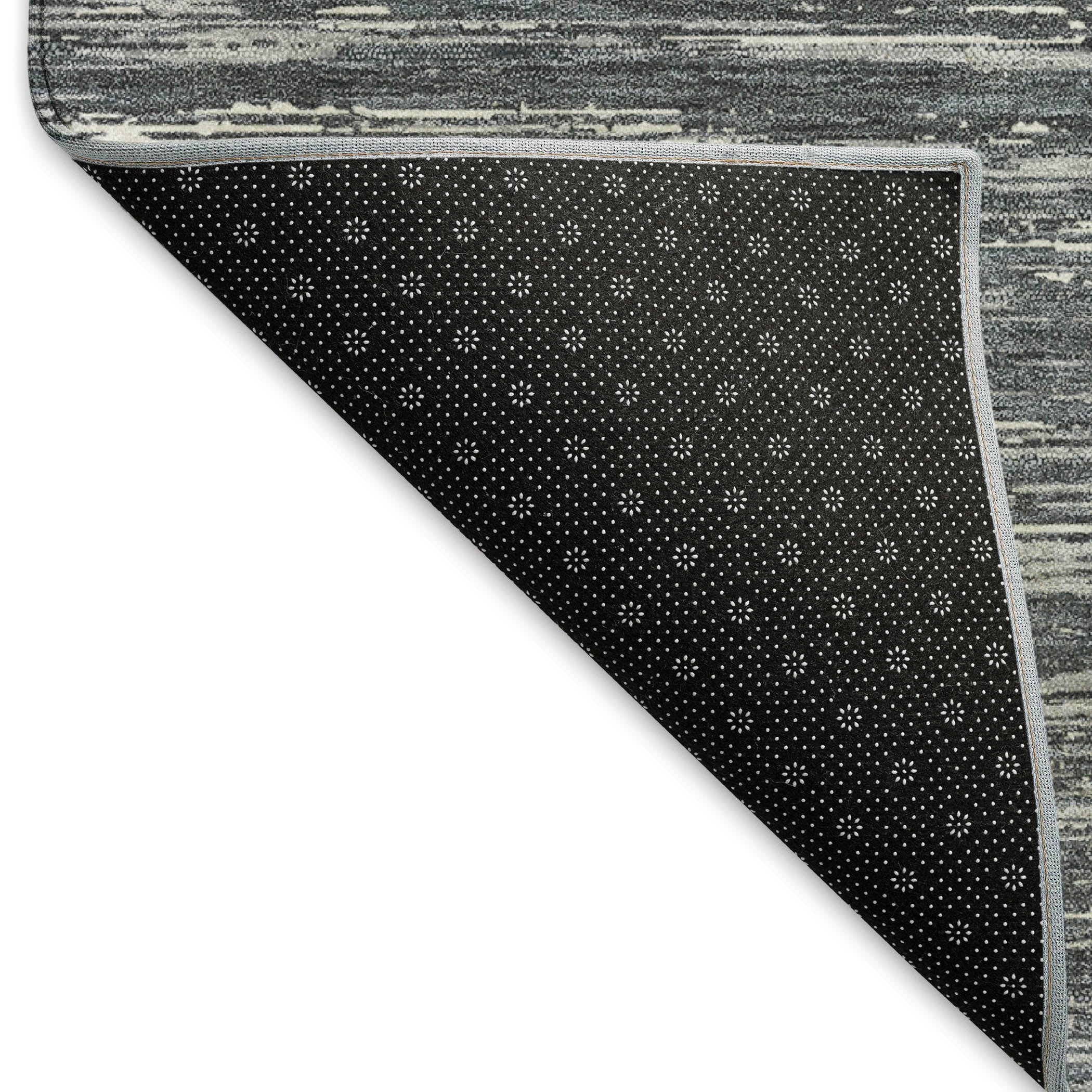 Seoul Machine Washable Transitional Gray Rug 1'8" x 2'6" #shape_Rectangle