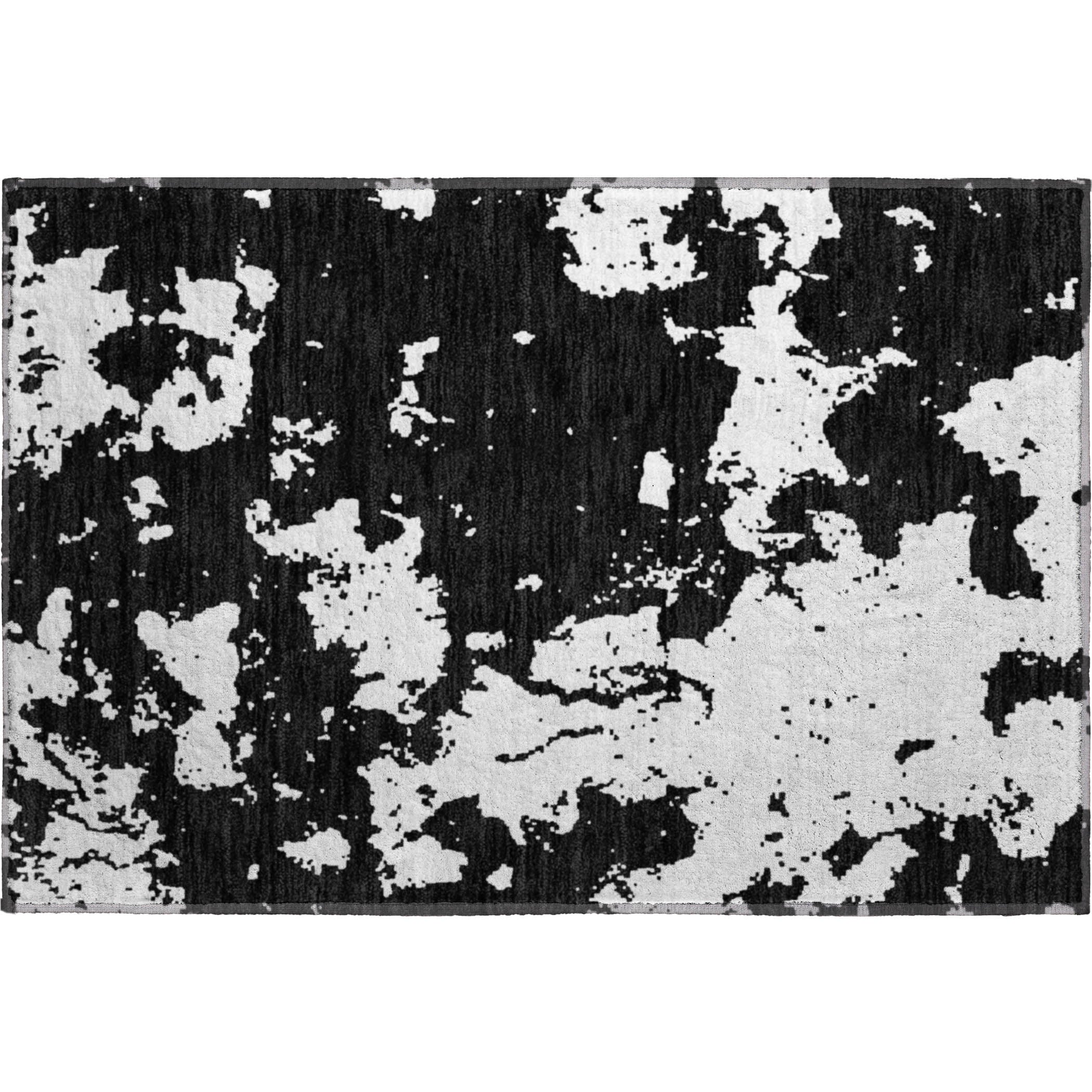Baku Machine Washable Transitional Black Rug 1'8" x 2'6" #shape_Rectangle