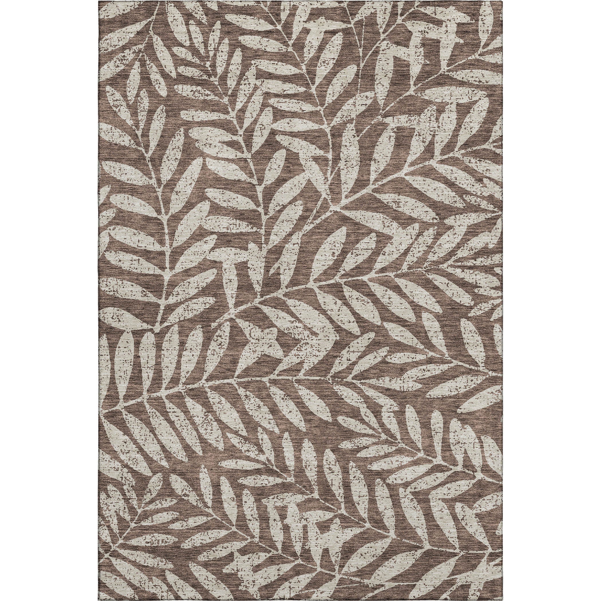Lima Machine Washable Transitional Brown Rug 2'6" x 3'10" #shape_Rectangle