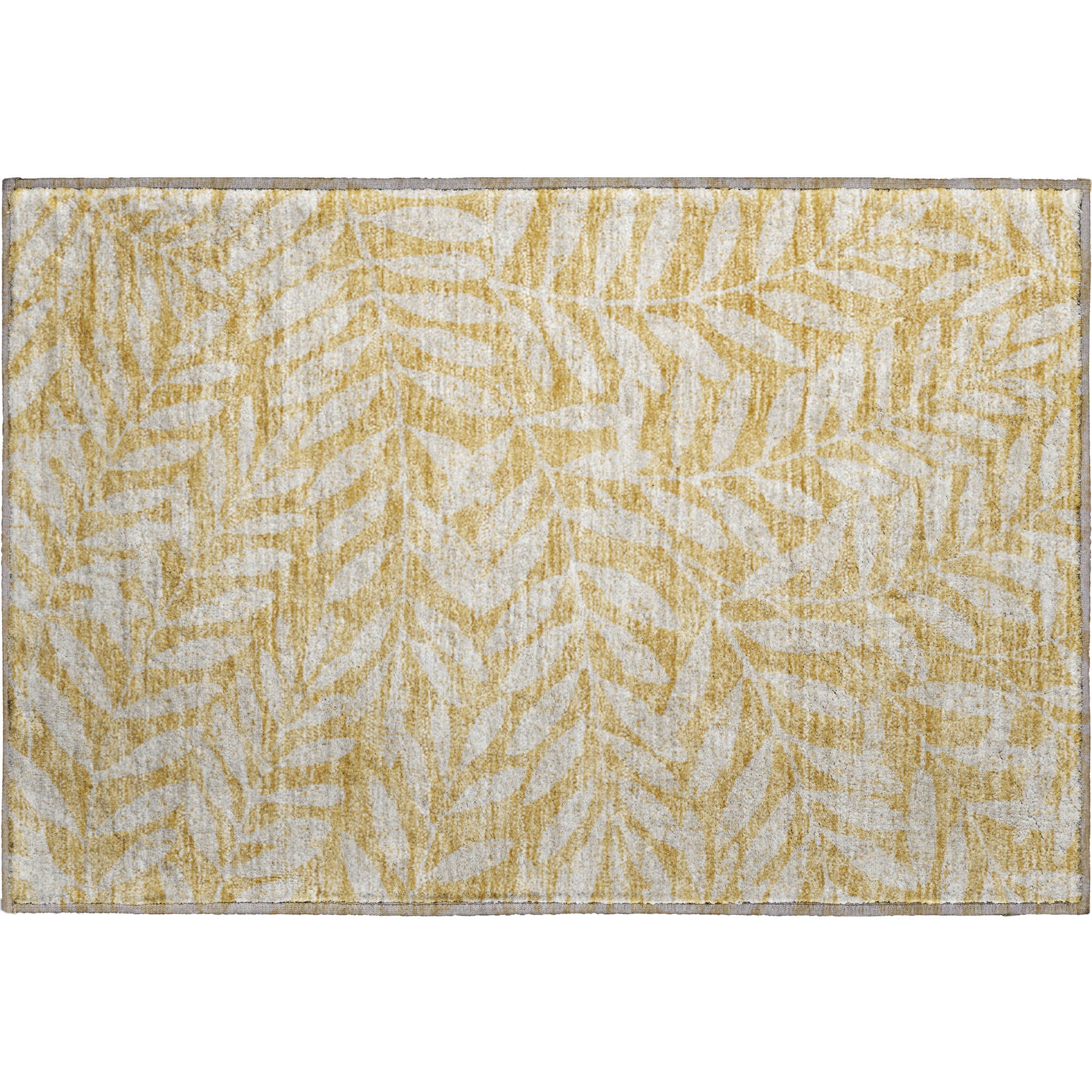 Lima Machine Washable Transitional Gold Rug 1'8" x 2'6" #shape_Rectangle