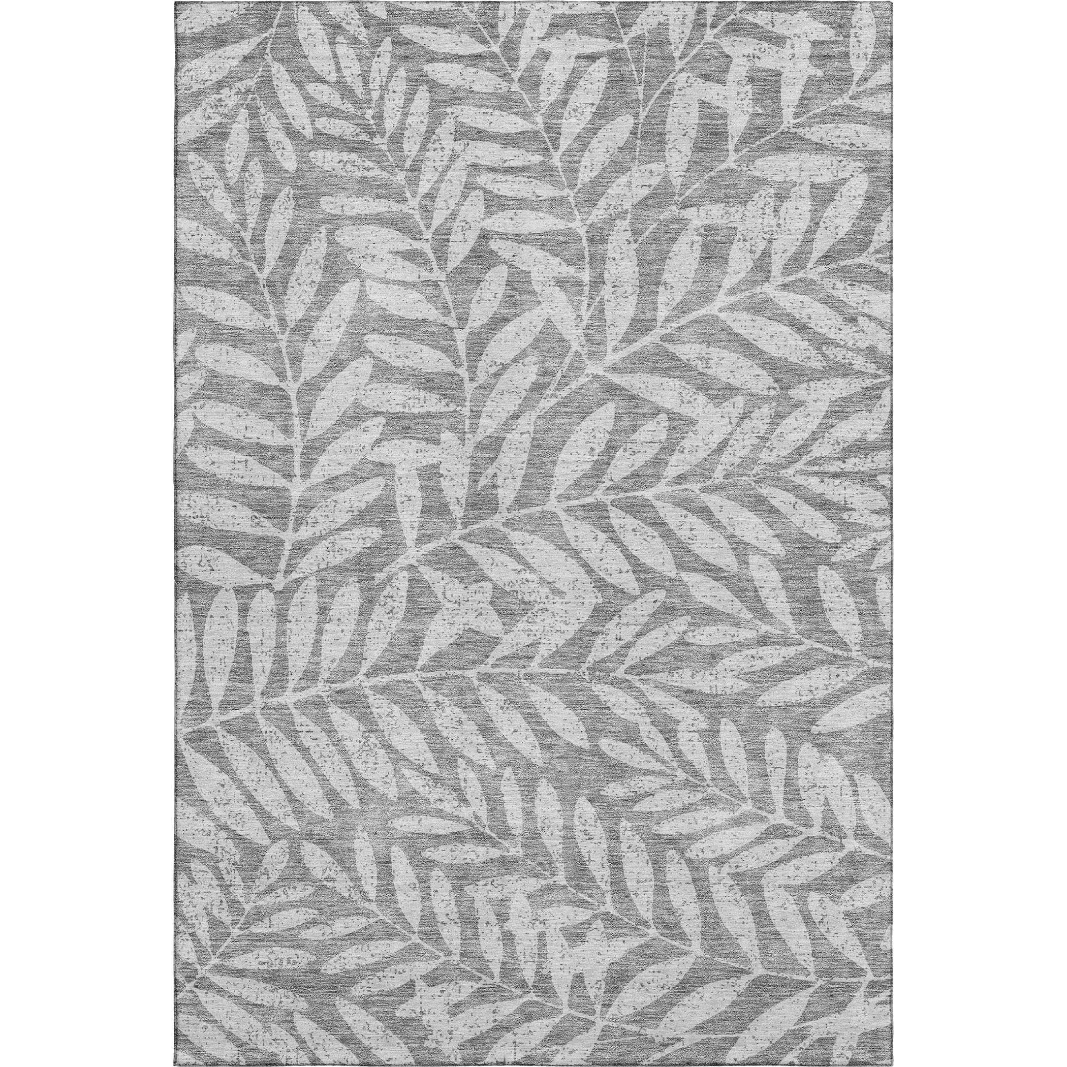 Lima Machine Washable Transitional Gray Rug 2'6" x 3'10" #shape_Rectangle