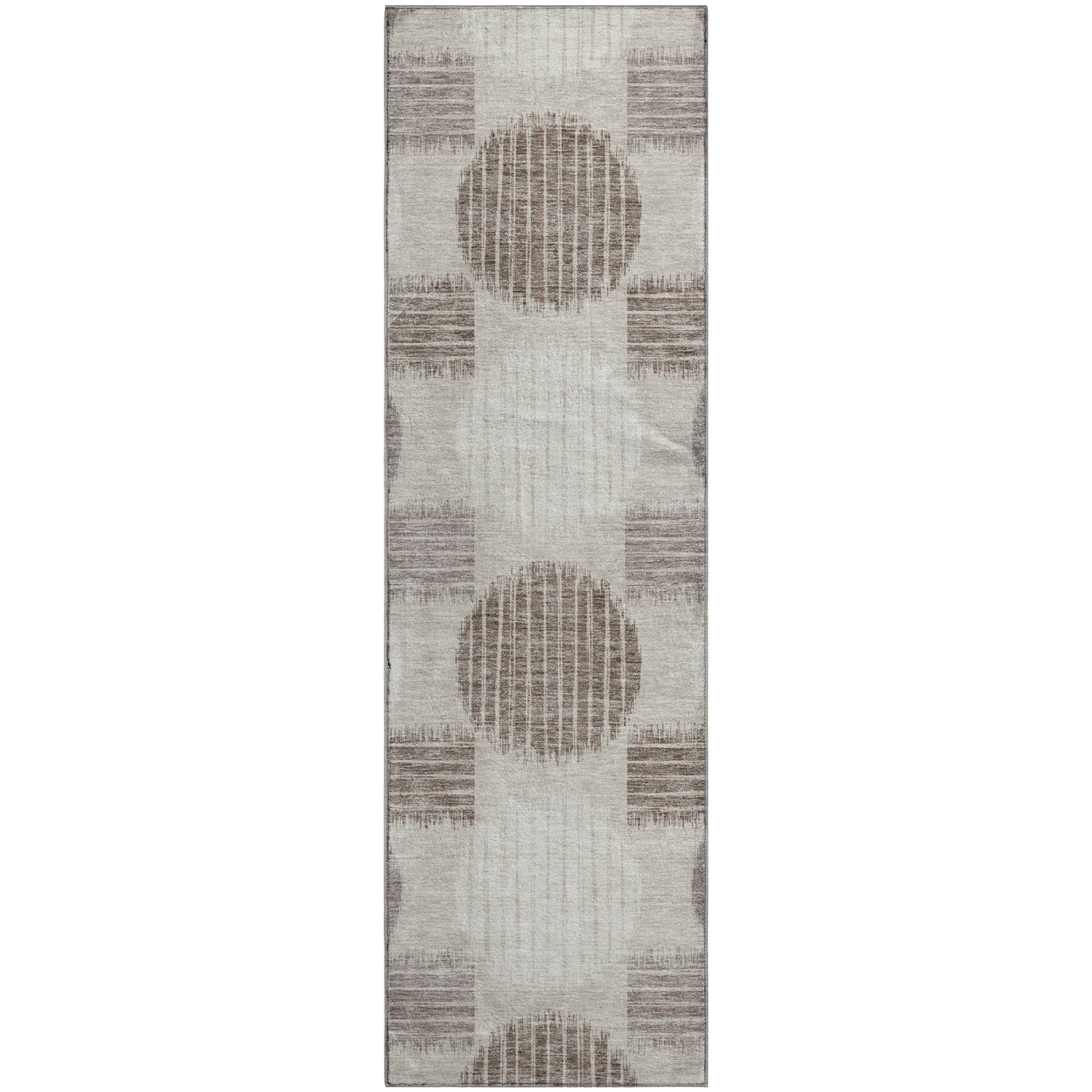 Jaipur Machine Washable Transitional Beige Brown Rug 2'3" x 7'6" #shape_Runner