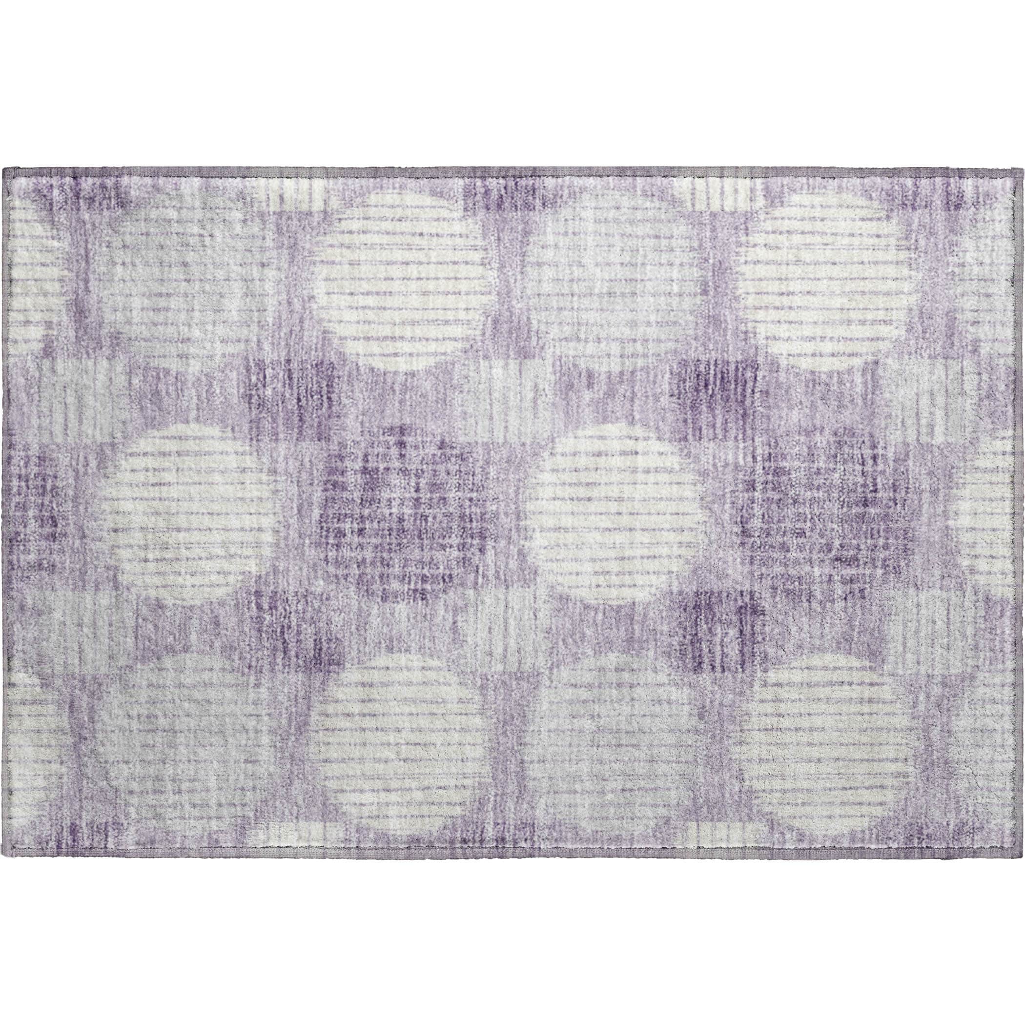 Jaipur Machine Washable Transitional Purple Rug 1'8" x 2'6" #shape_Rectangle