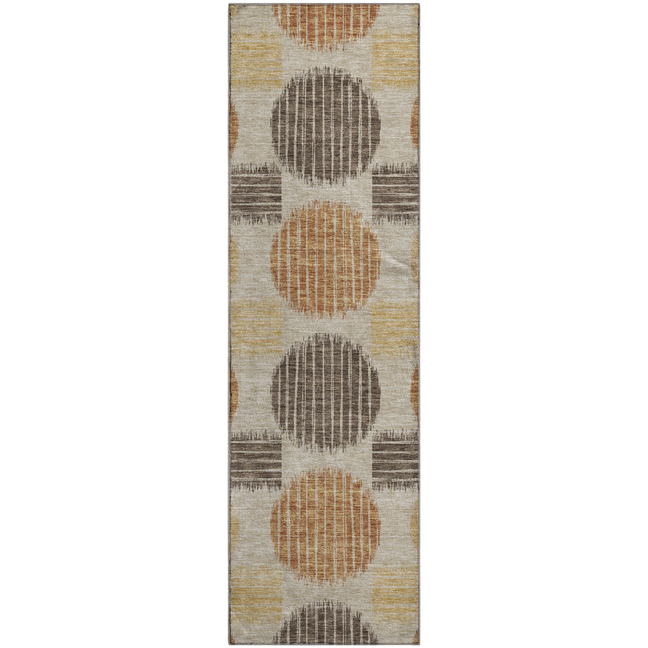 Jaipur Machine Washable Transitional Tan Brown Rug 2'3" x 7'6" #shape_Runner