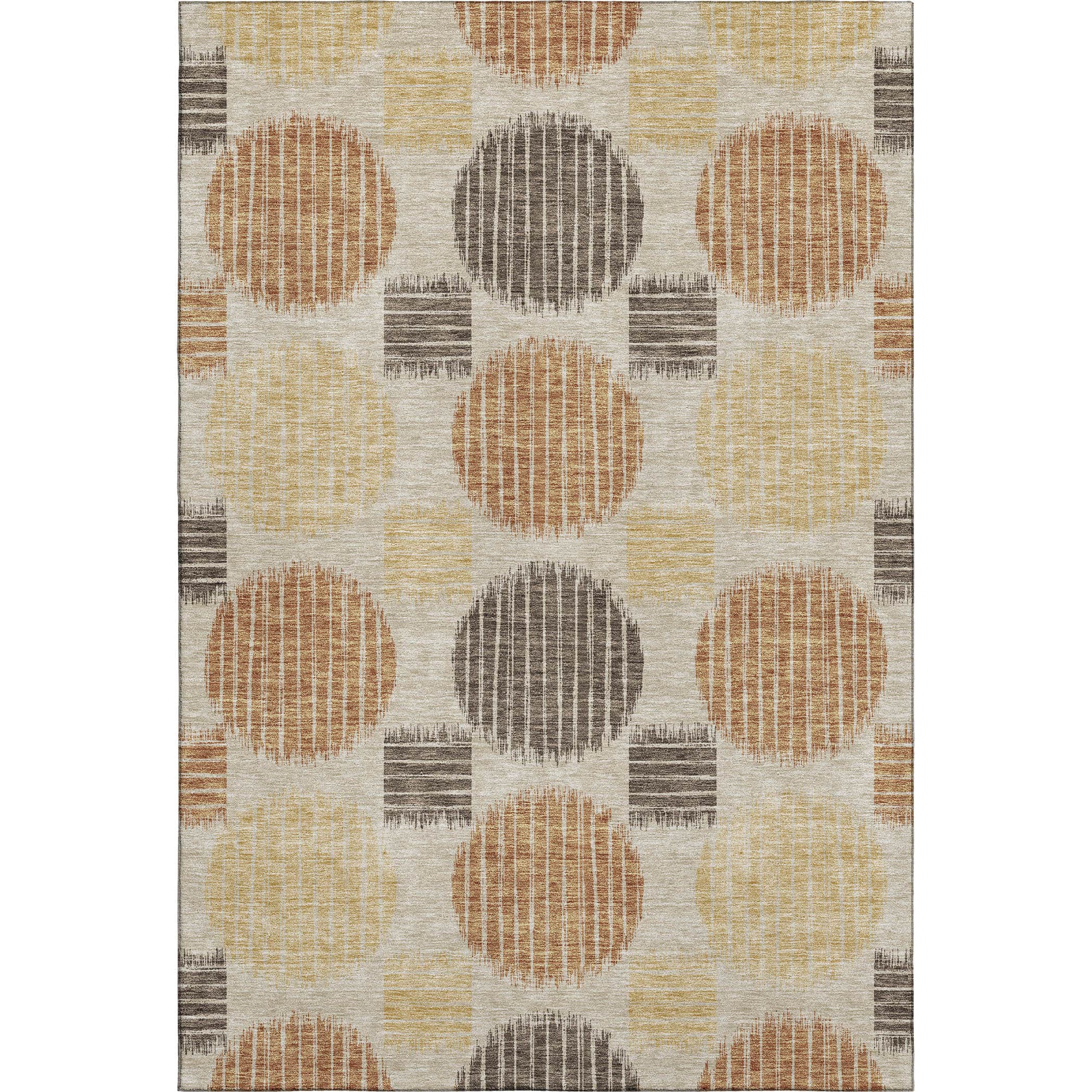 Jaipur Machine Washable Transitional Tan Brown Rug 2'6" x 3'10" #shape_Rectangle