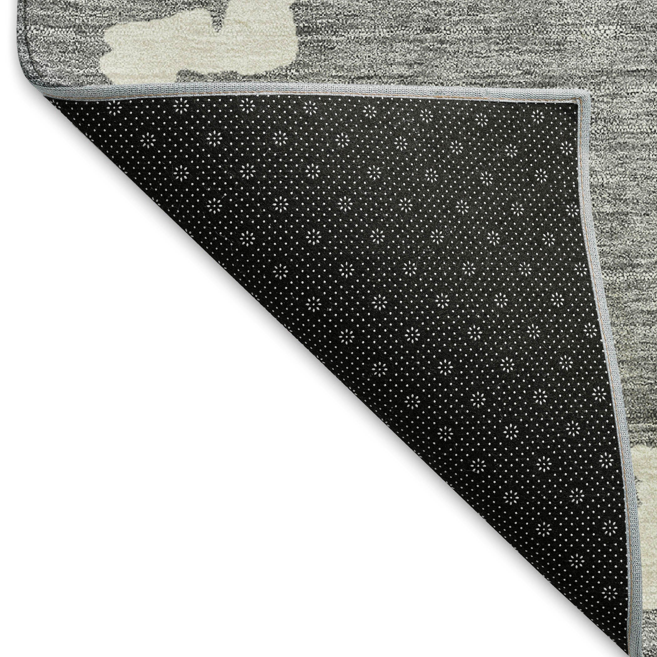 Budapest Machine Washable Transitional Gray Rug 1'8" x 2'6" #shape_Rectangle