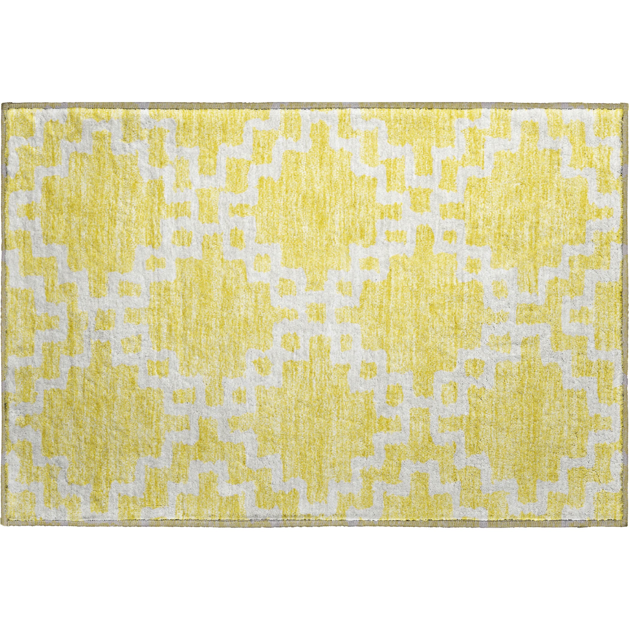 Budapest Machine Washable Transitional Yellow Gold Rug 1'8" x 2'6" #shape_Rectangle
