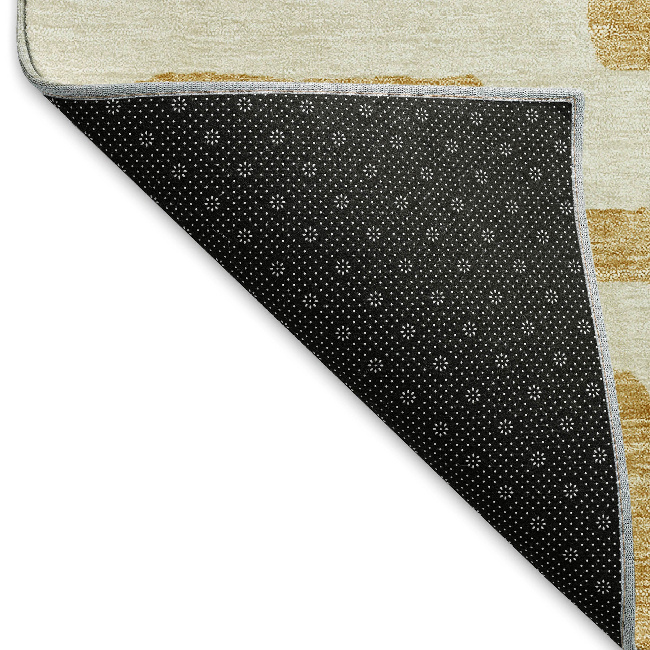 Bern Machine Washable Transitional Gold Rug 1'8" x 2'6" #shape_Rectangle