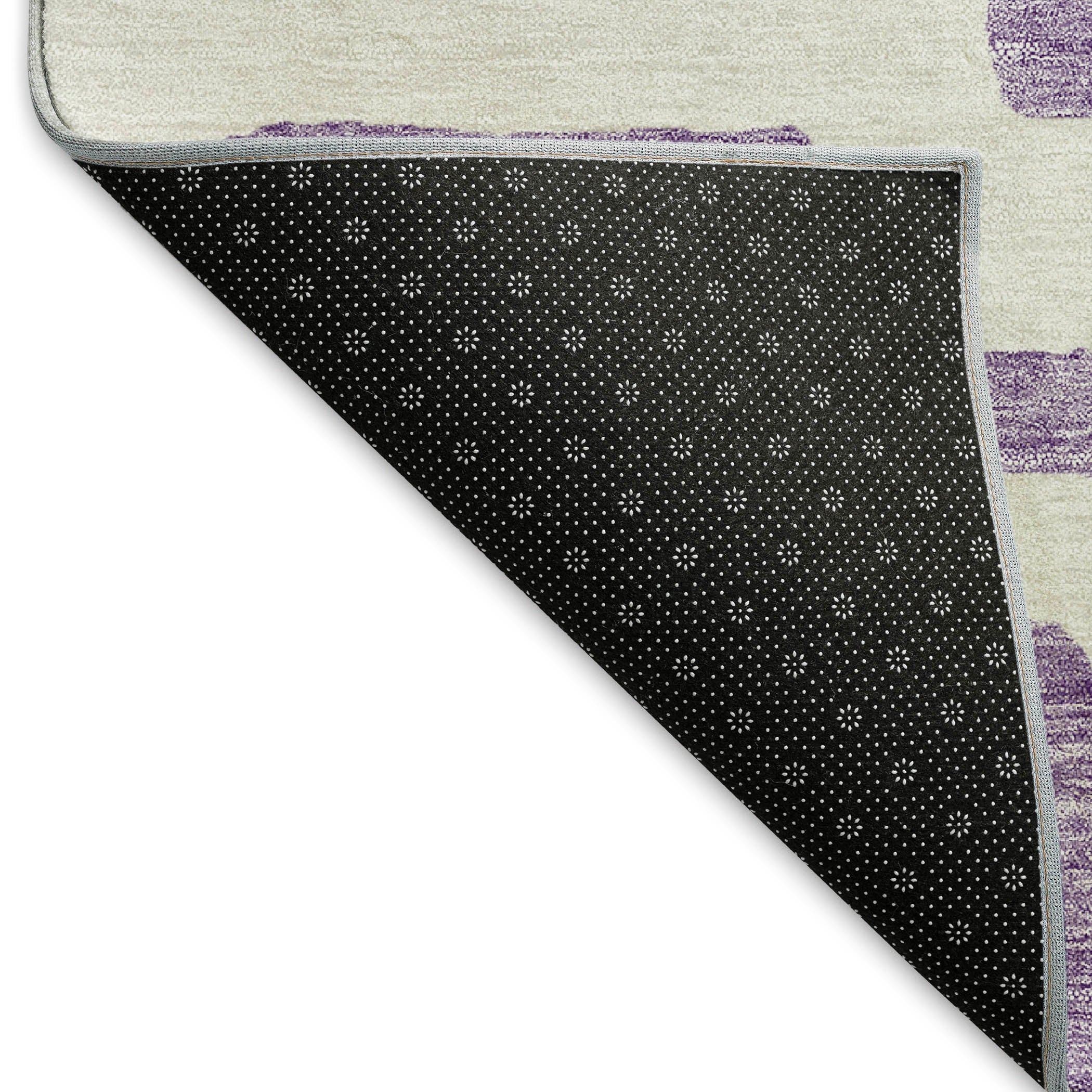 Bern Machine Washable Transitional Purple Rug 1'8" x 2'6" #shape_Rectangle