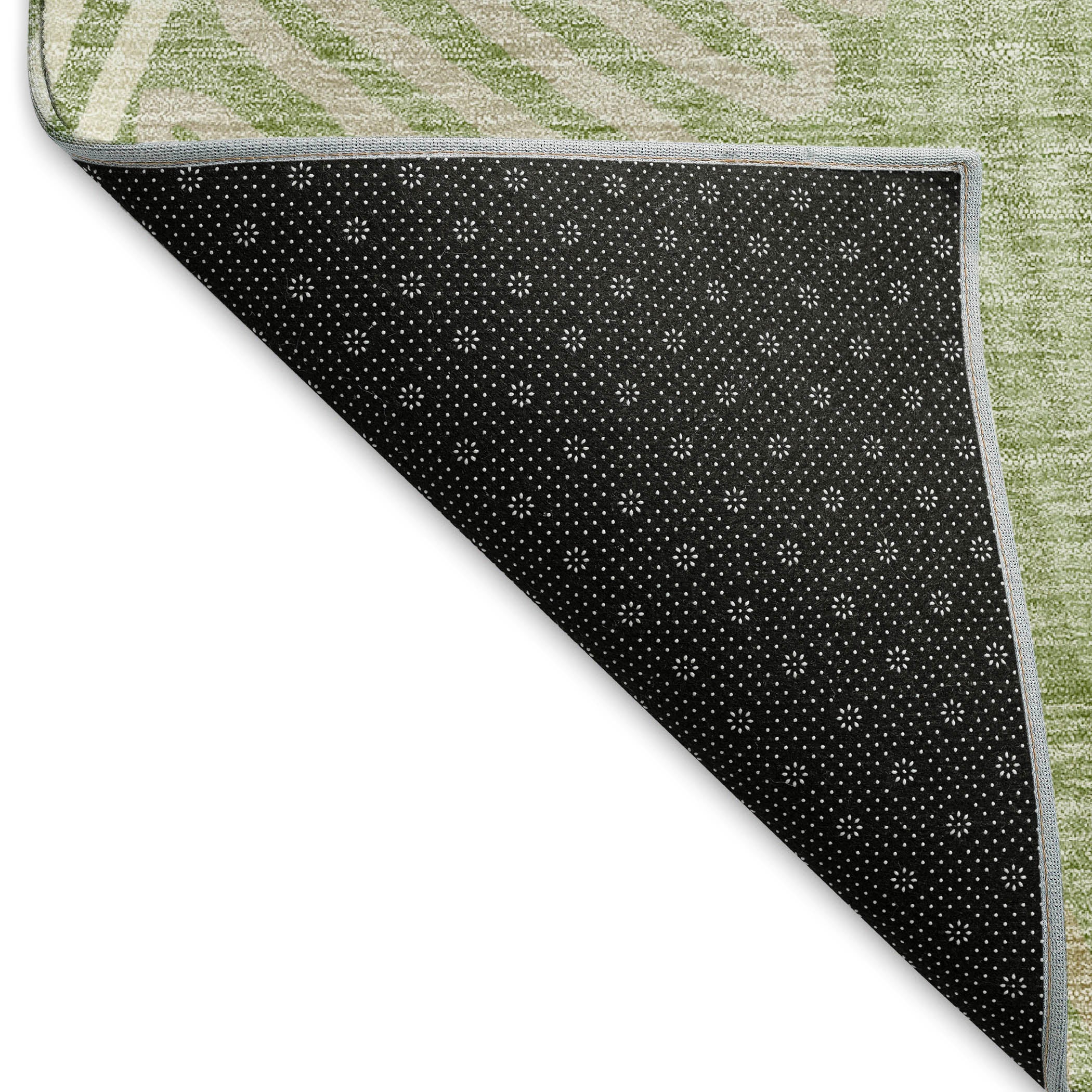 Istanbul Machine Washable Transitional Aloe Green Rug 1'8" x 2'6" #shape_Rectangle