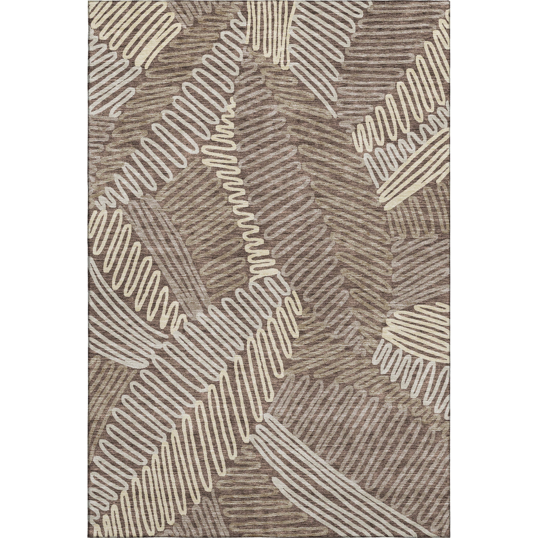 Istanbul Machine Washable Transitional Chocolate Brown Rug 2'6" x 3'10" #shape_Rectangle