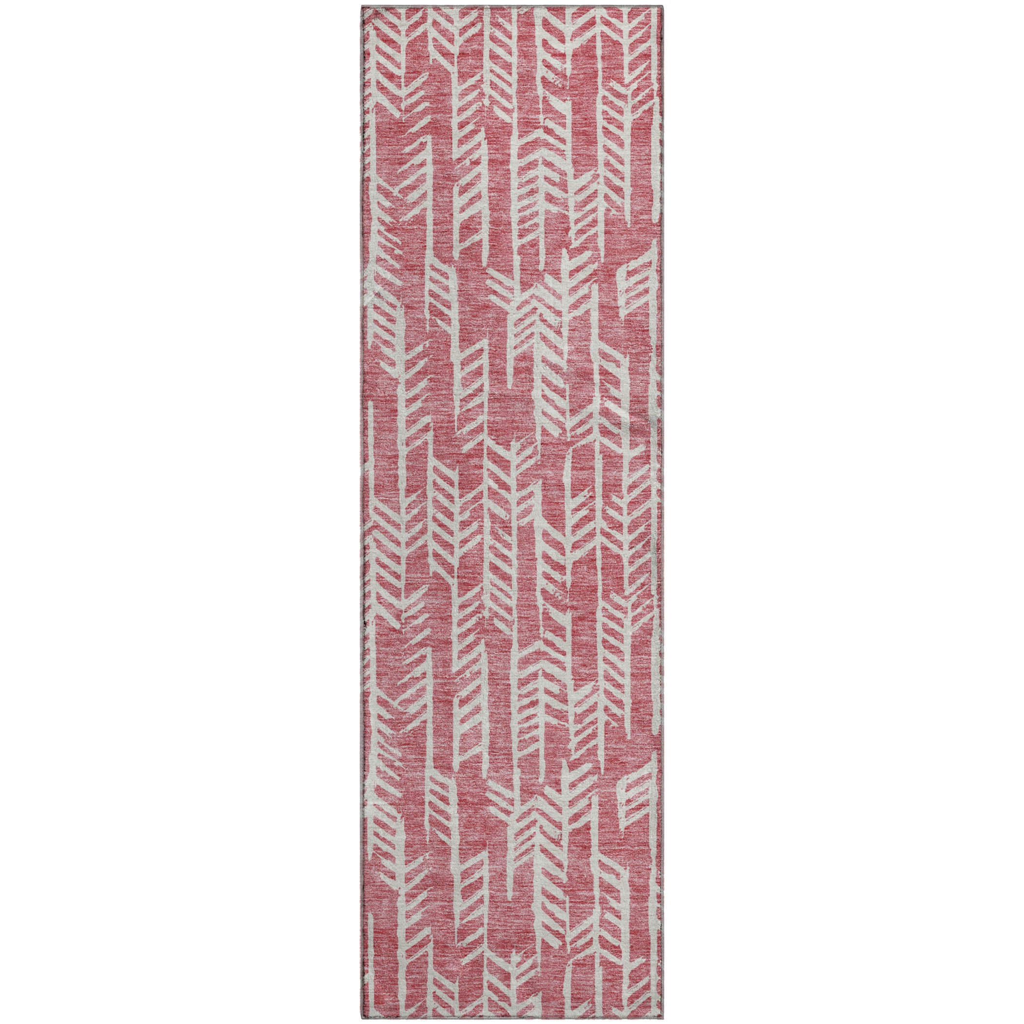 Reykjavik Machine Washable Transitional Blush Pink Rug 2'3" x 7'6" #shape_Runner