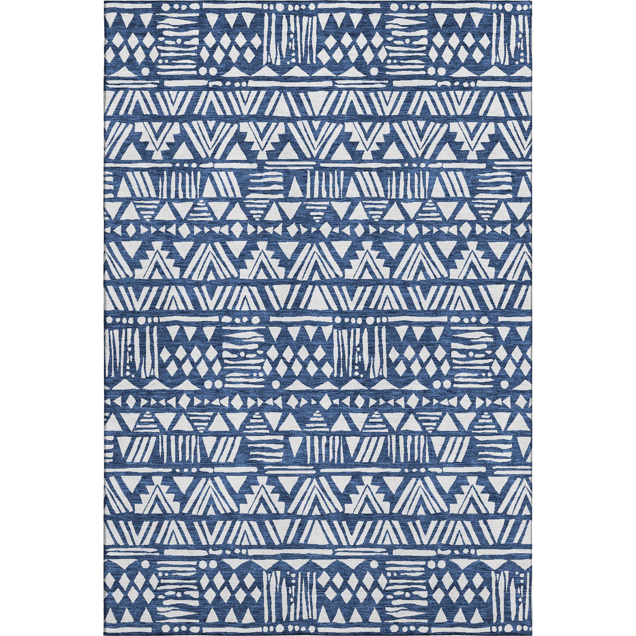 Nairobi Machine Washable Transitional Navy Blue Rug 2'6" x 3'10" #shape_Rectangle