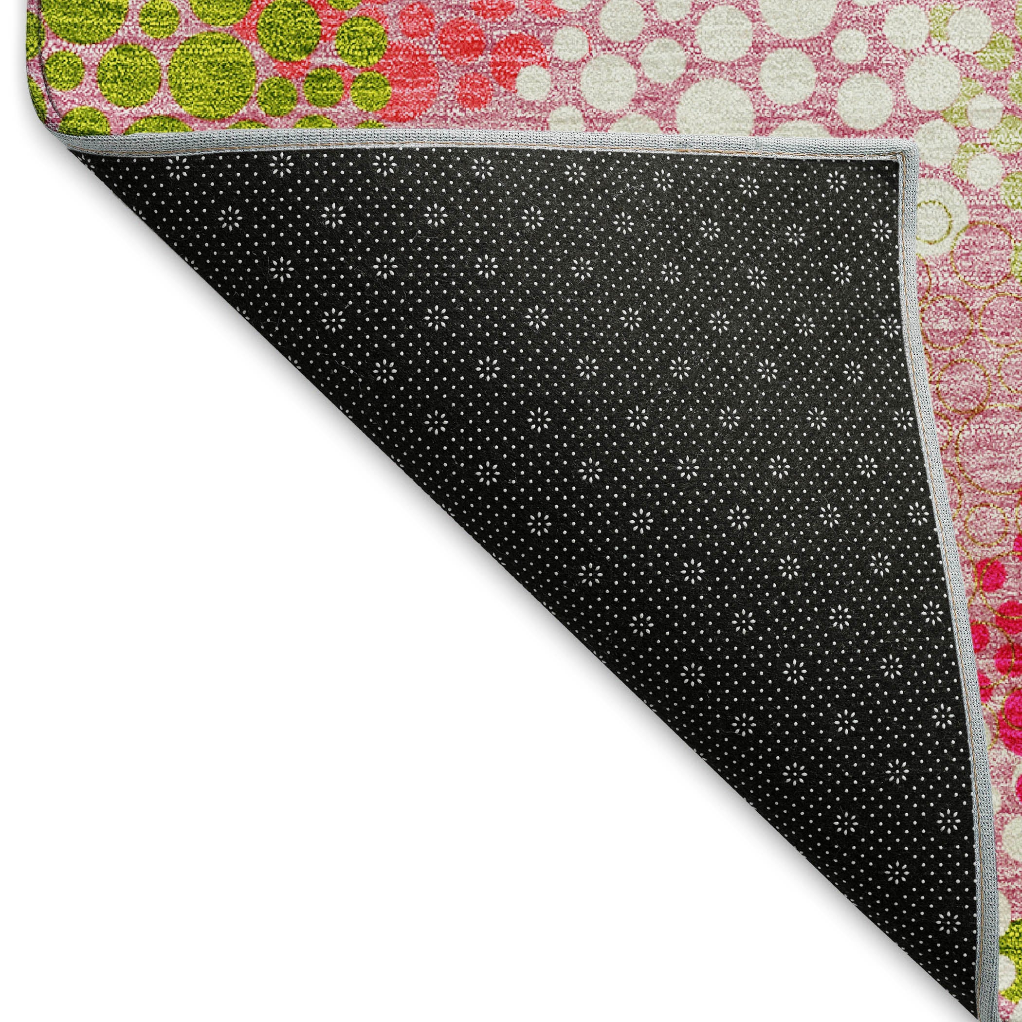 Havana Machine Washable Transitional Pink Rug 1'8" x 2'6" #shape_Rectangle