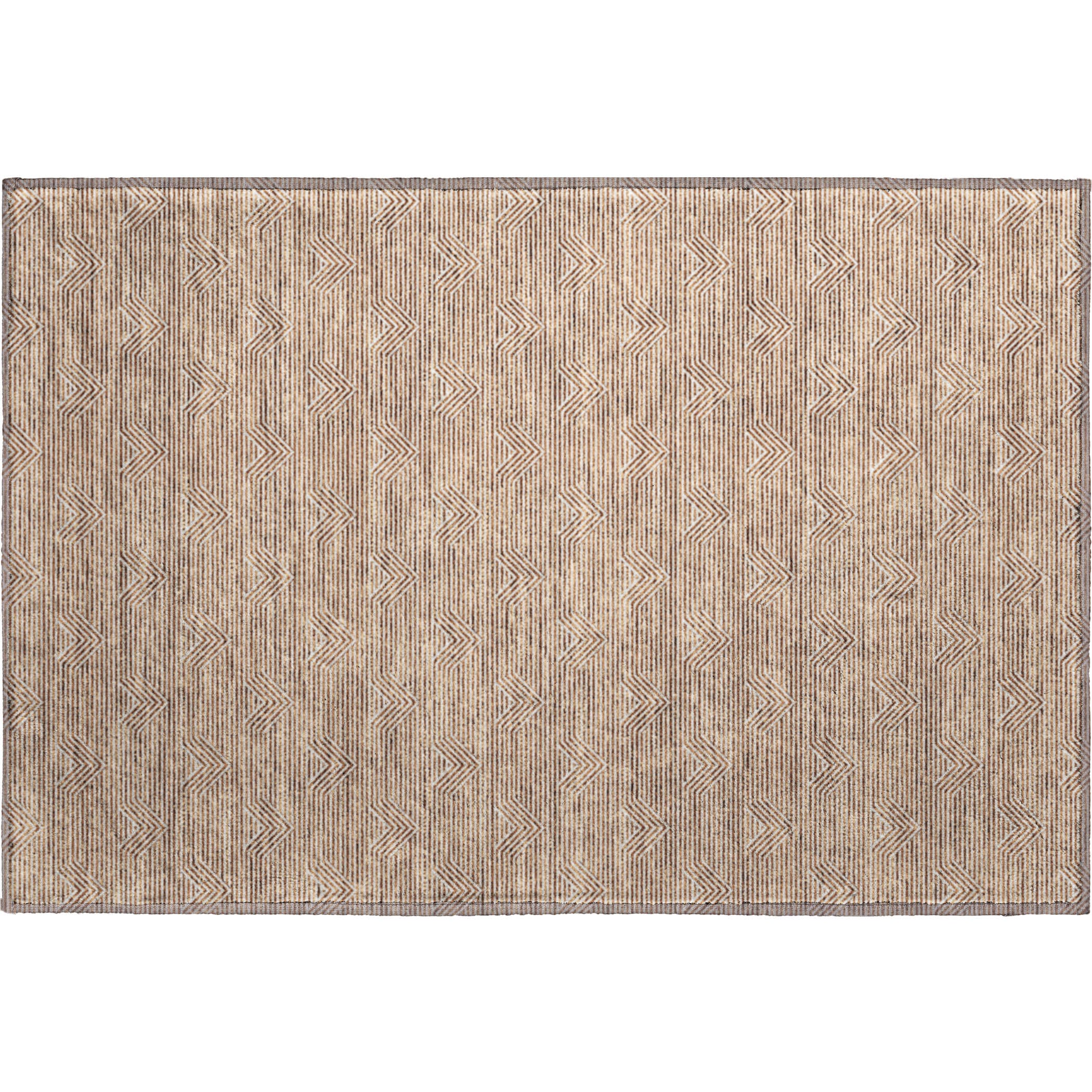 Queenstown Machine Washable Transitional Paprika Orange Rug 1'8" x 2'6" #shape_Rectangle