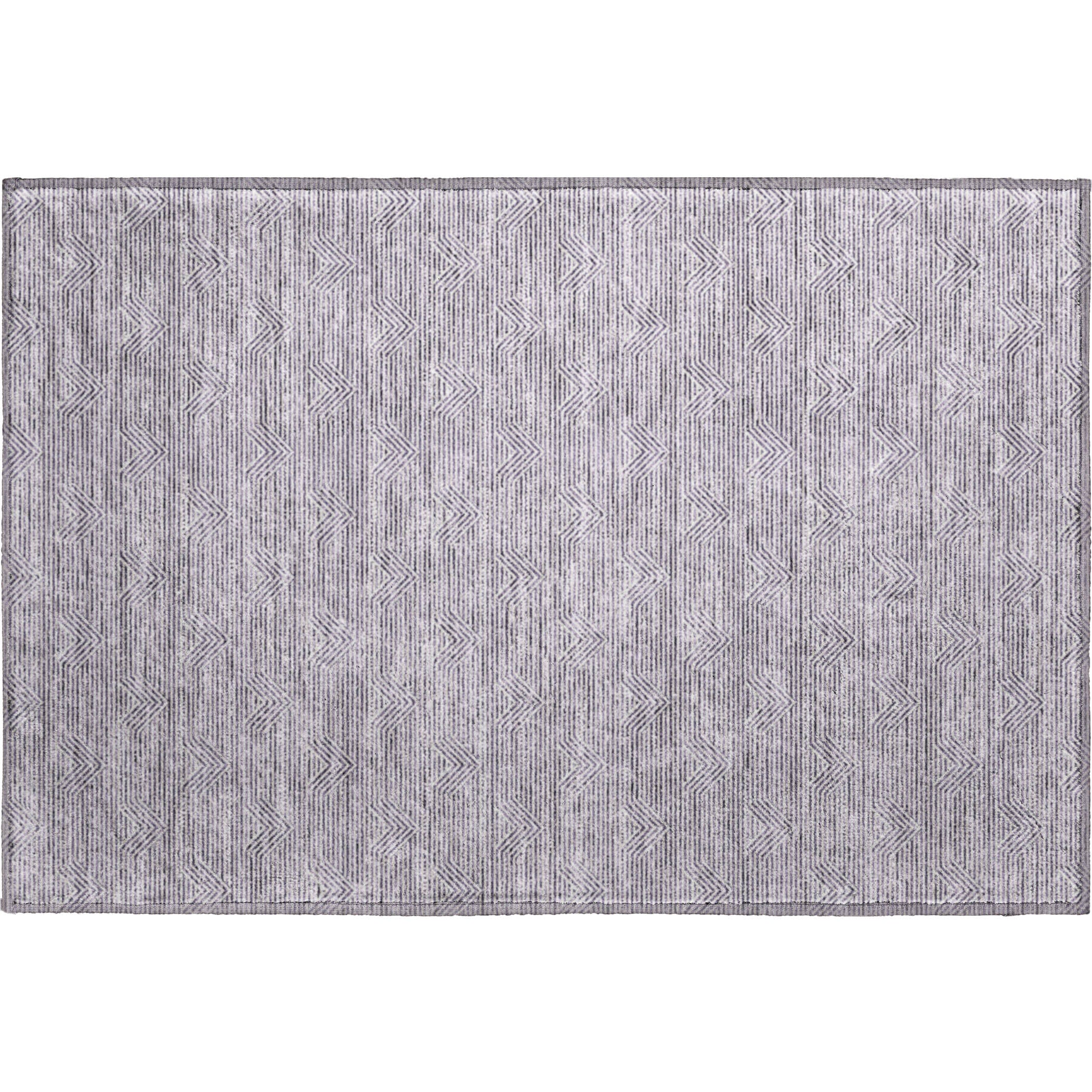 Queenstown Machine Washable Transitional Purple Rug 1'8" x 2'6" #shape_Rectangle