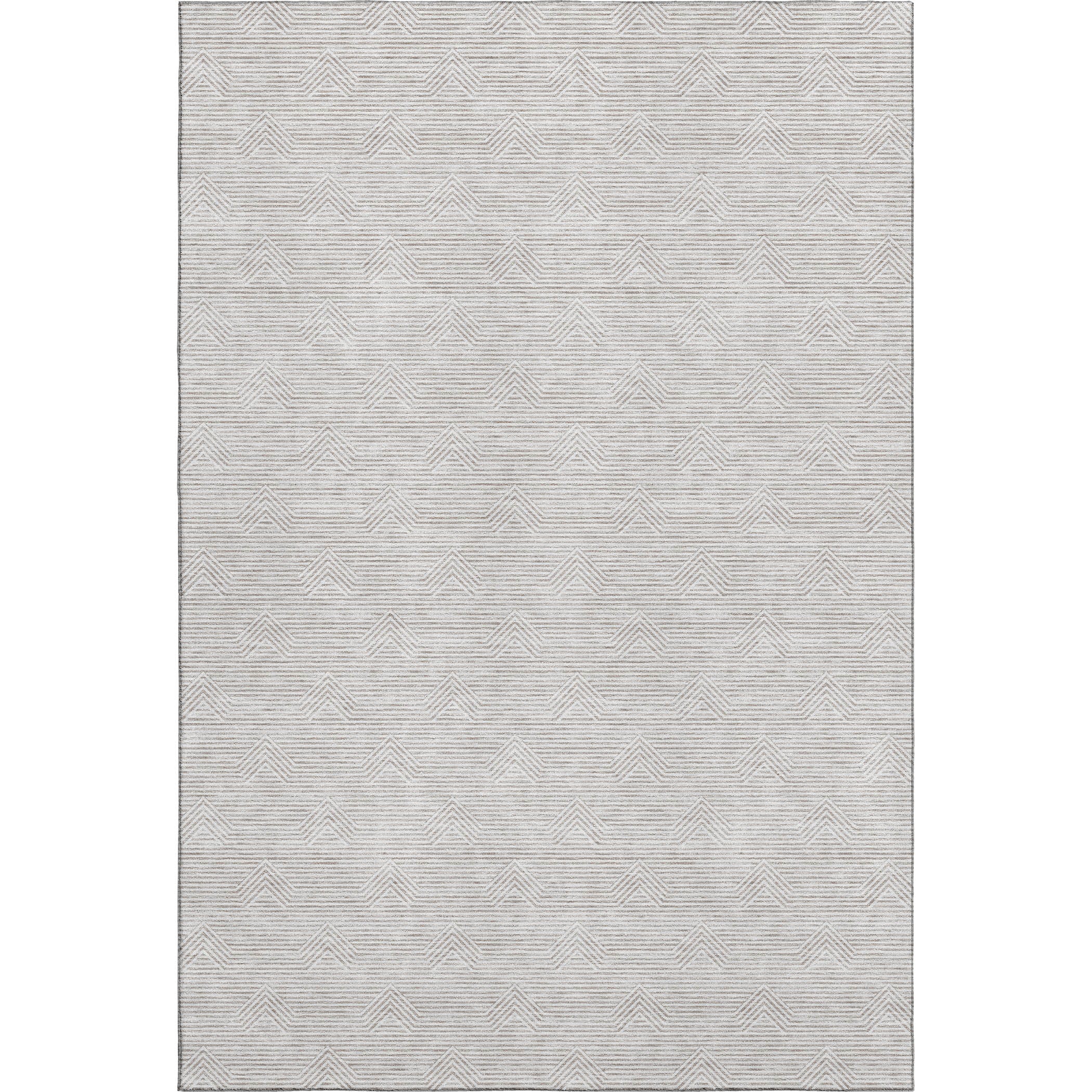 Queenstown Machine Washable Transitional Taupe Brown Rug 2'6" x 3'10" #shape_Rectangle