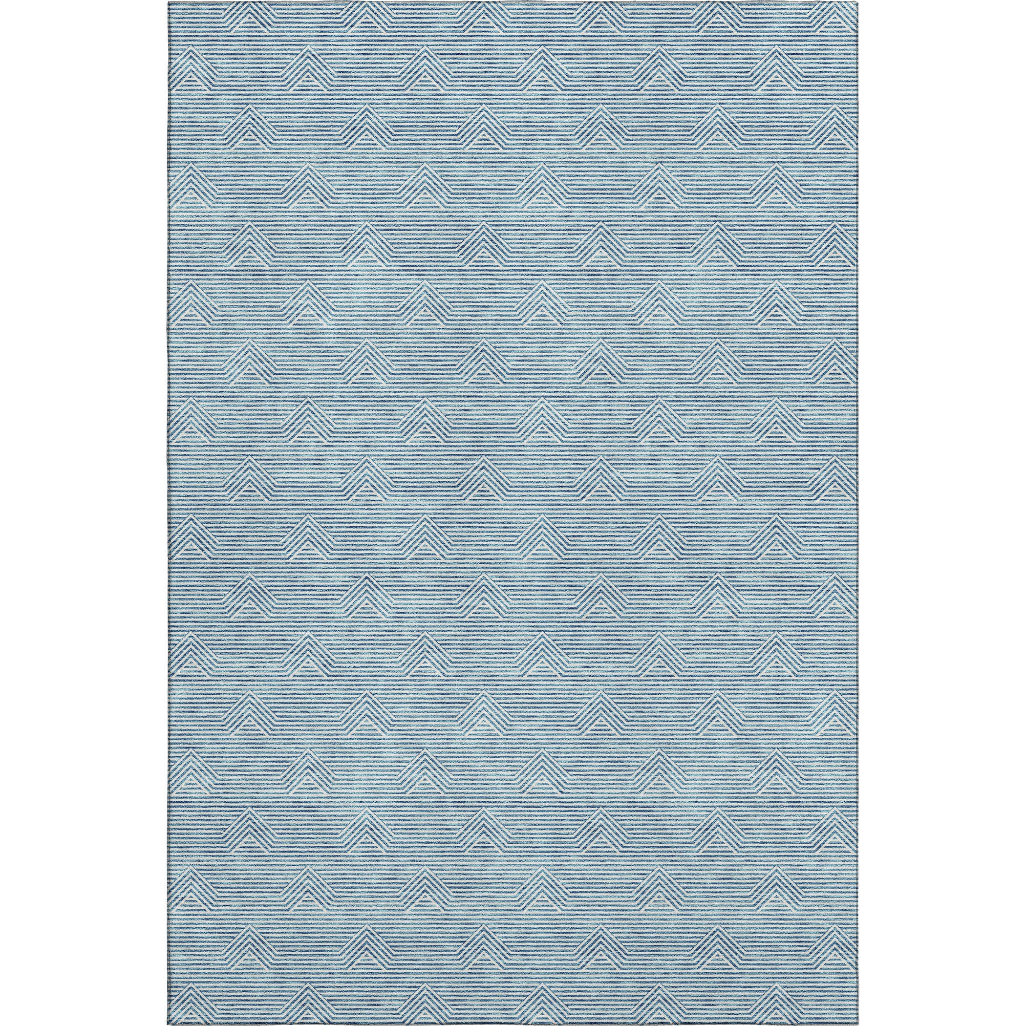 Queenstown Machine Washable Transitional Teal Rug 2'6" x 3'10" #shape_Rectangle