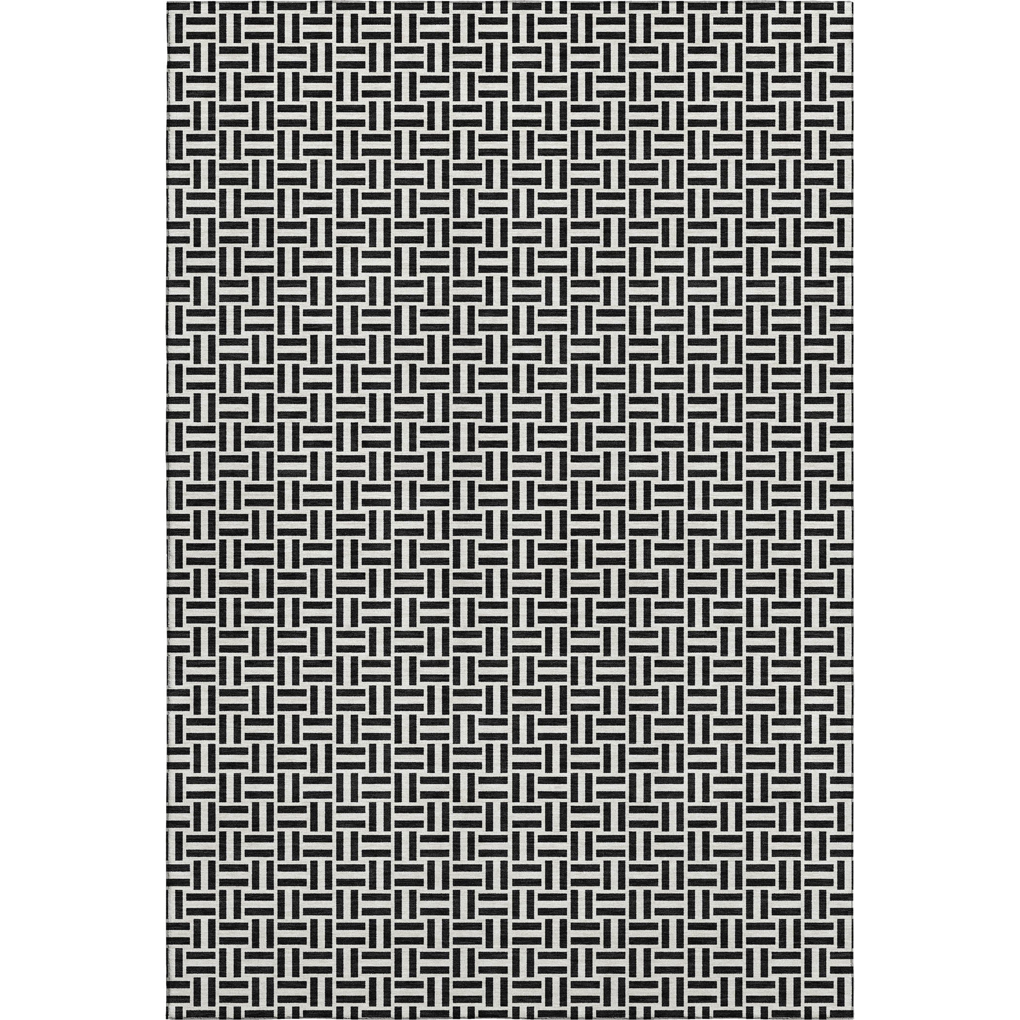 Oaxaca Machine Washable Transitional Black Rug 2'6" x 3'10" #shape_Rectangle