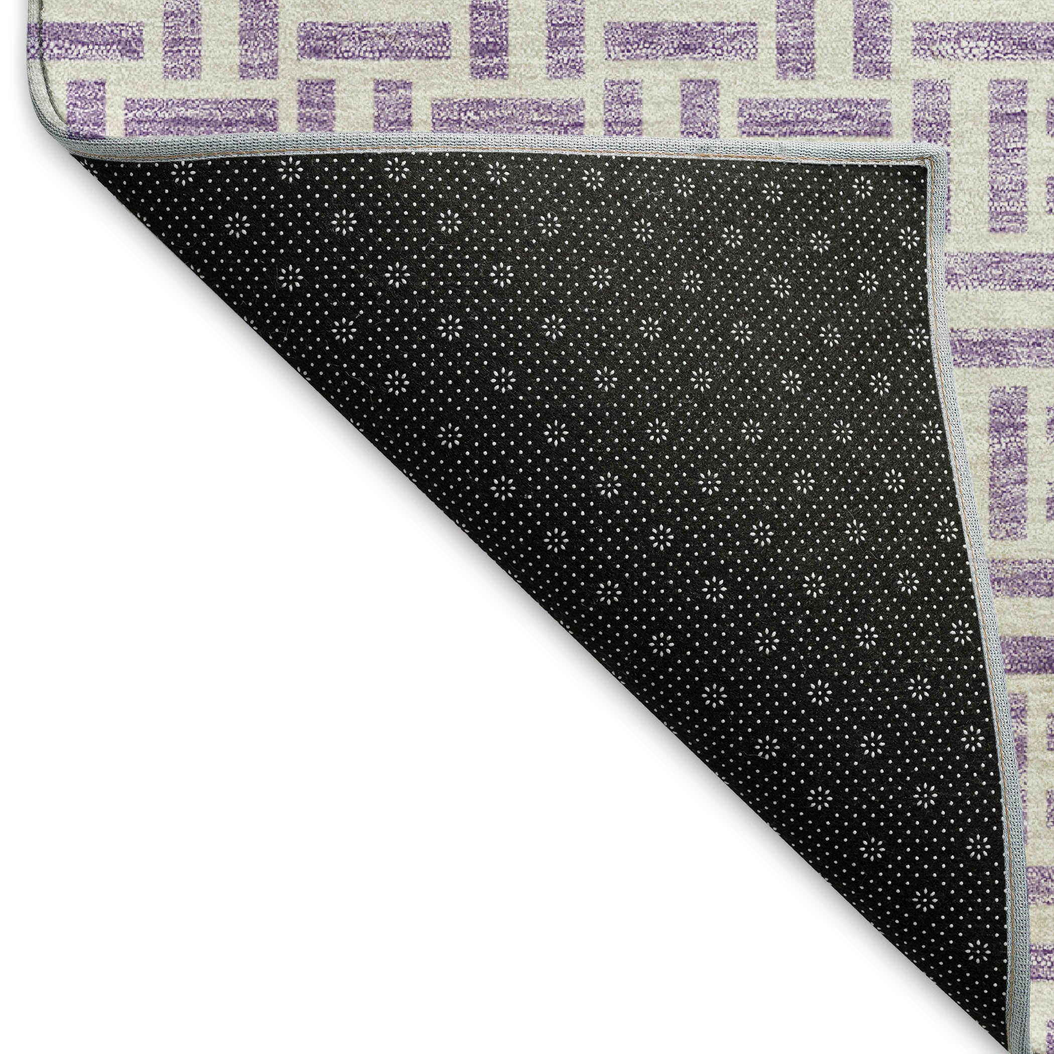 Oaxaca Machine Washable Transitional Lavender Purple Rug 1'8" x 2'6" #shape_Rectangle