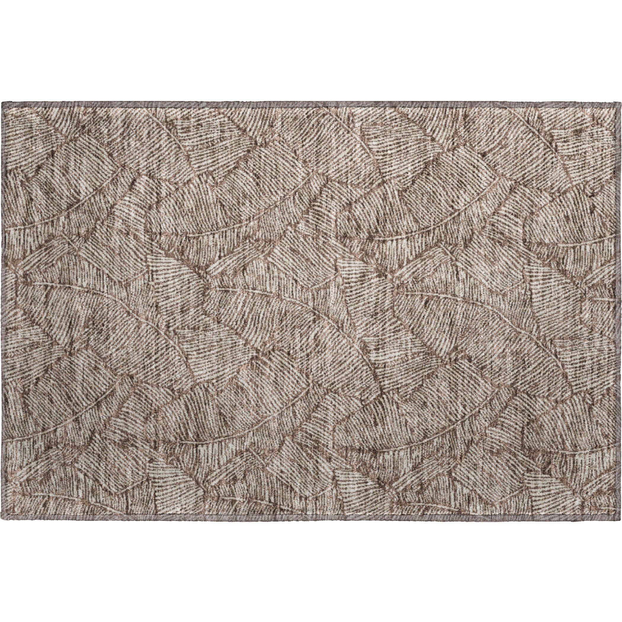Dubrovnik Machine Washable Transitional Brown Rug 1'8" x 2'6" #shape_Rectangle
