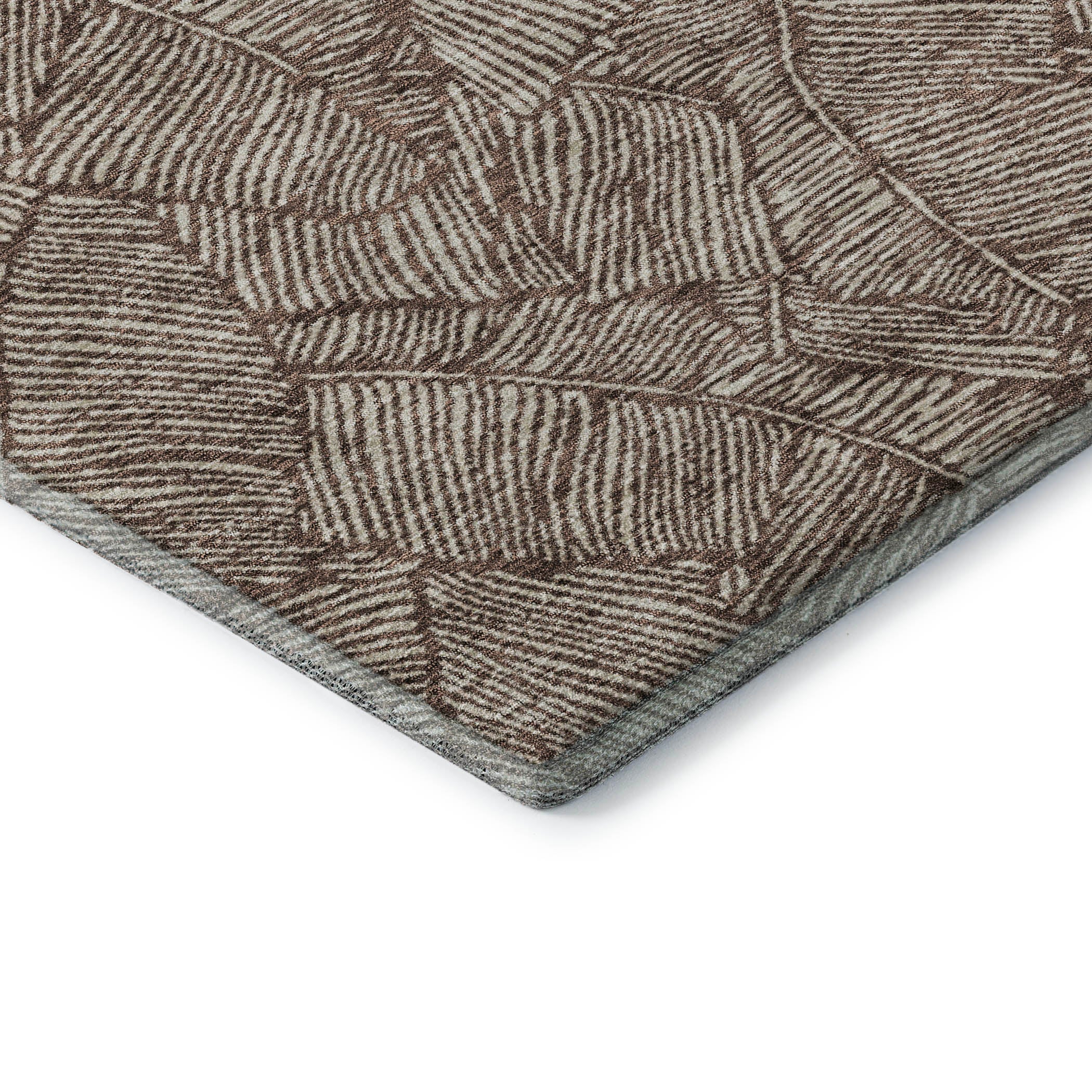 Dubrovnik Machine Washable Transitional Brown Rug 1'8" x 2'6" #shape_Rectangle