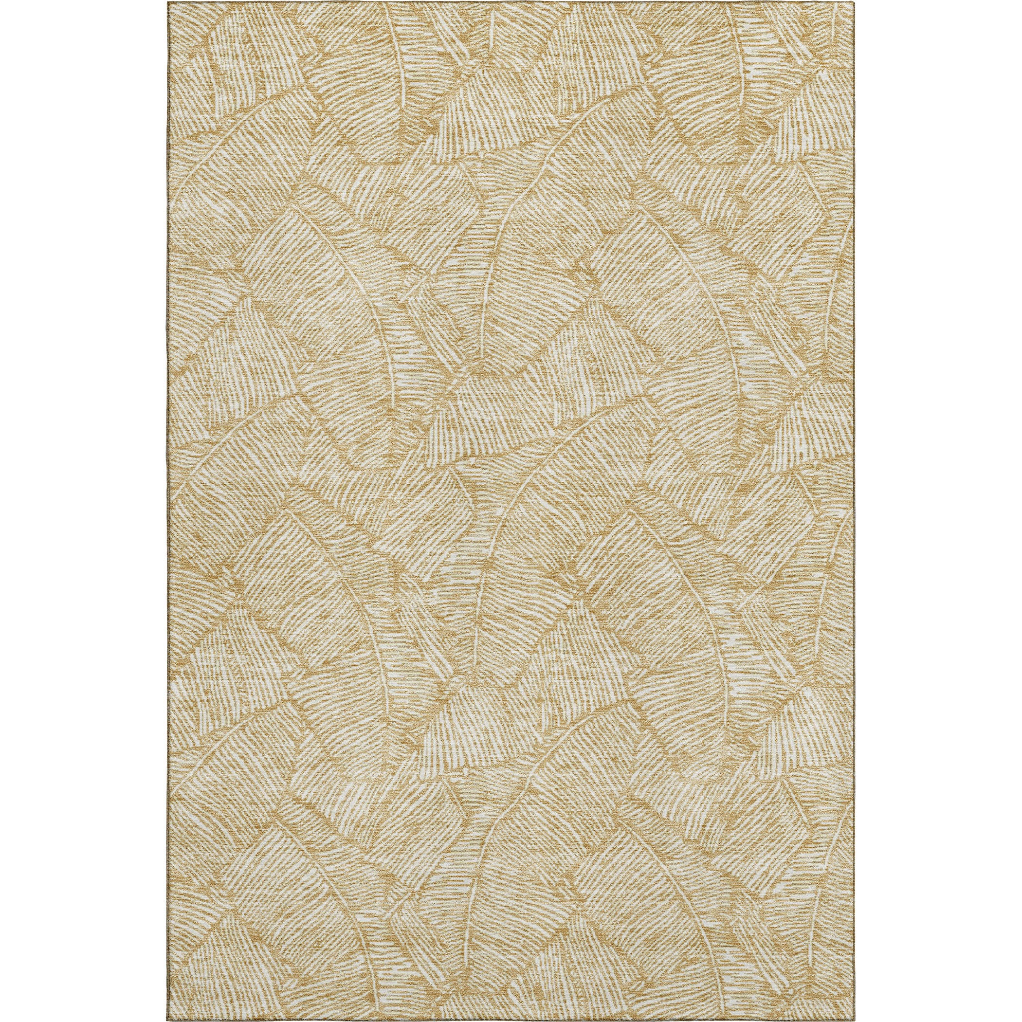 Dubrovnik Machine Washable Transitional Gold Rug 2'6" x 3'10" #shape_Rectangle