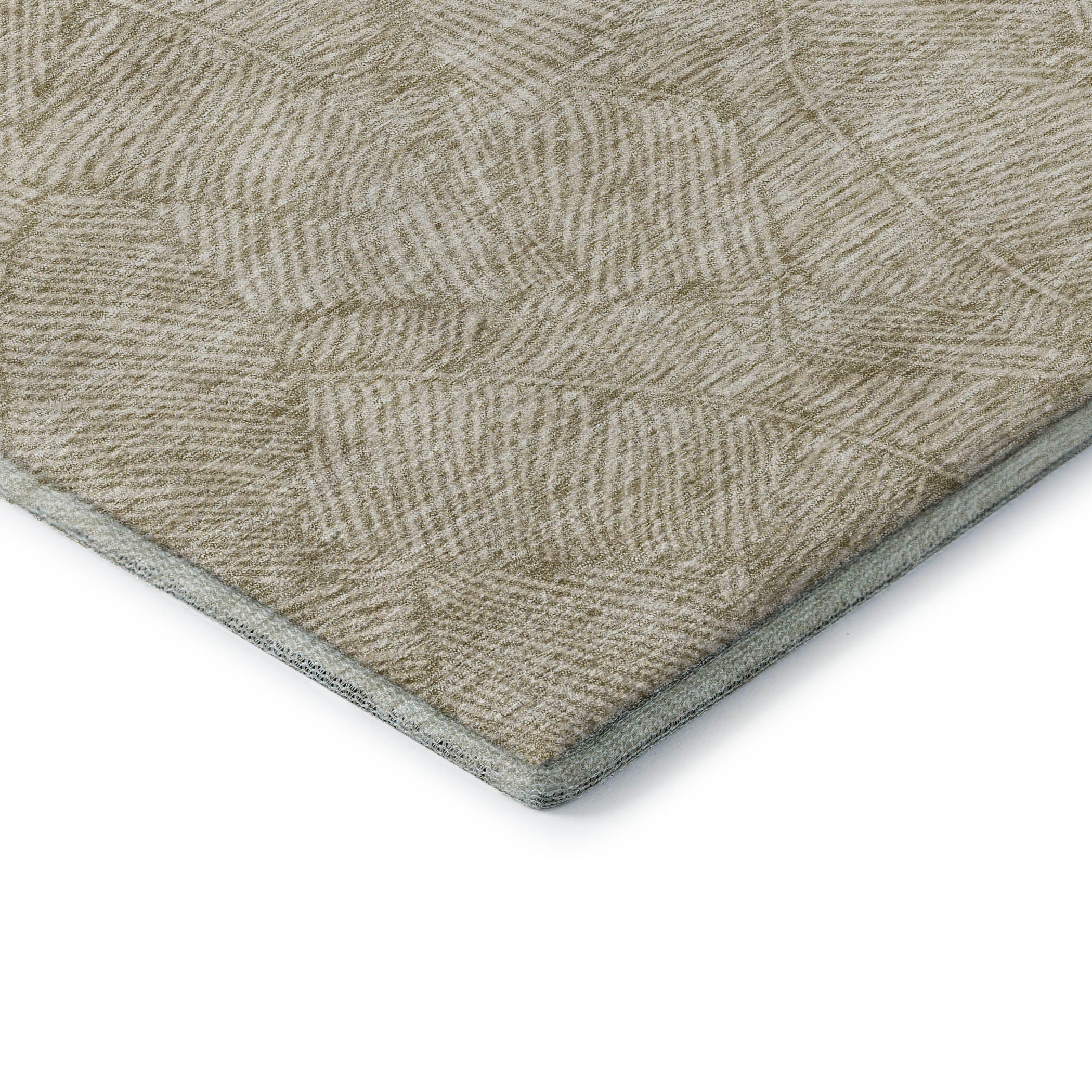 Dubrovnik Machine Washable Transitional Taupe Brown Rug 1'8" x 2'6" #shape_Rectangle