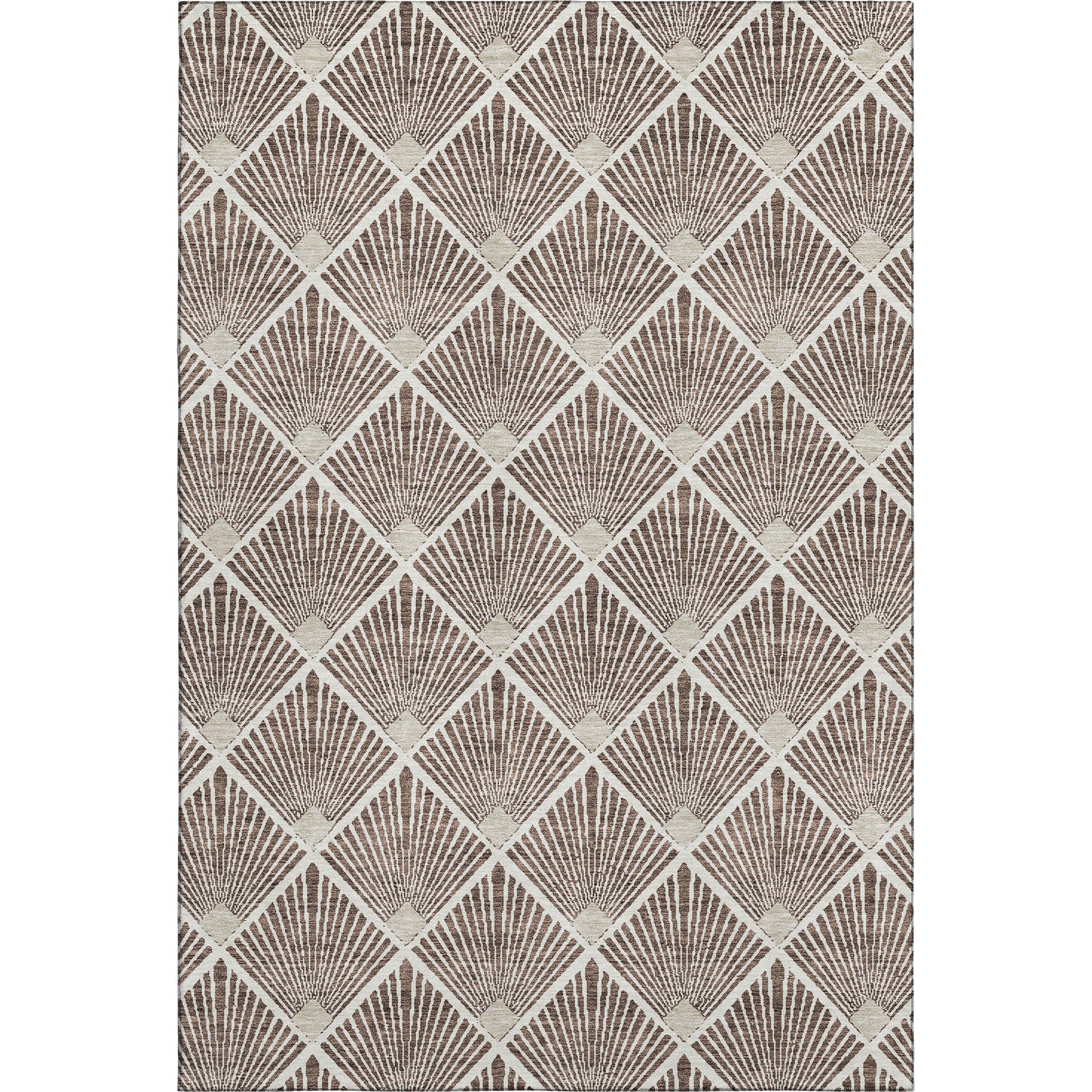 Kotor Machine Washable Transitional Brown Rug 2'6" x 3'10" #shape_Rectangle