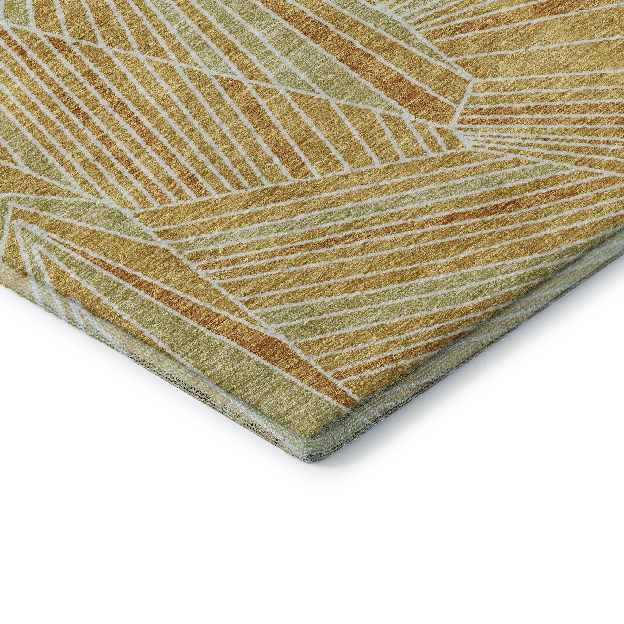 Siena Machine Washable Transitional Gold Rug 1'8" x 2'6" #shape_Rectangle