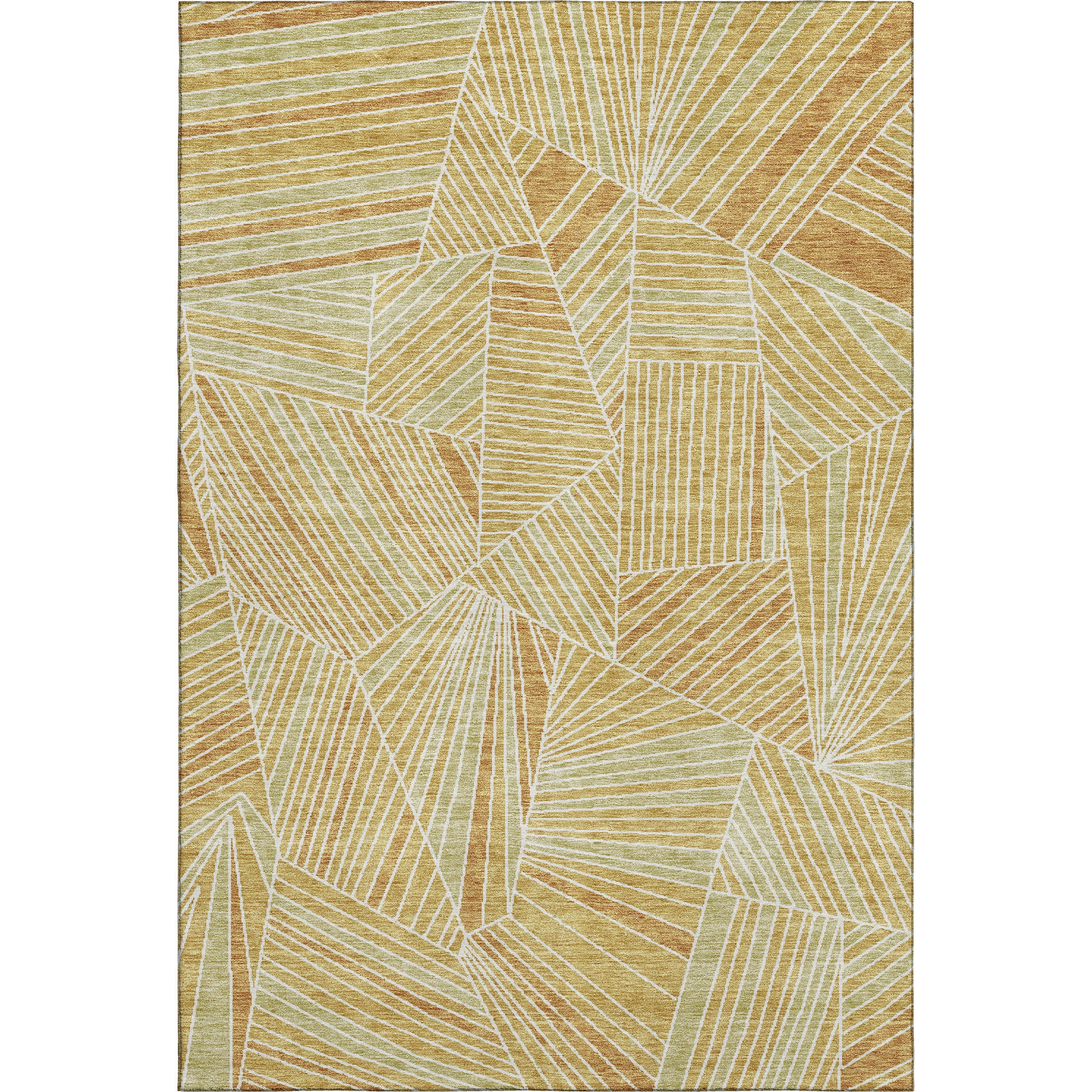 Siena Machine Washable Transitional Gold Rug 2'6" x 3'10" #shape_Rectangle