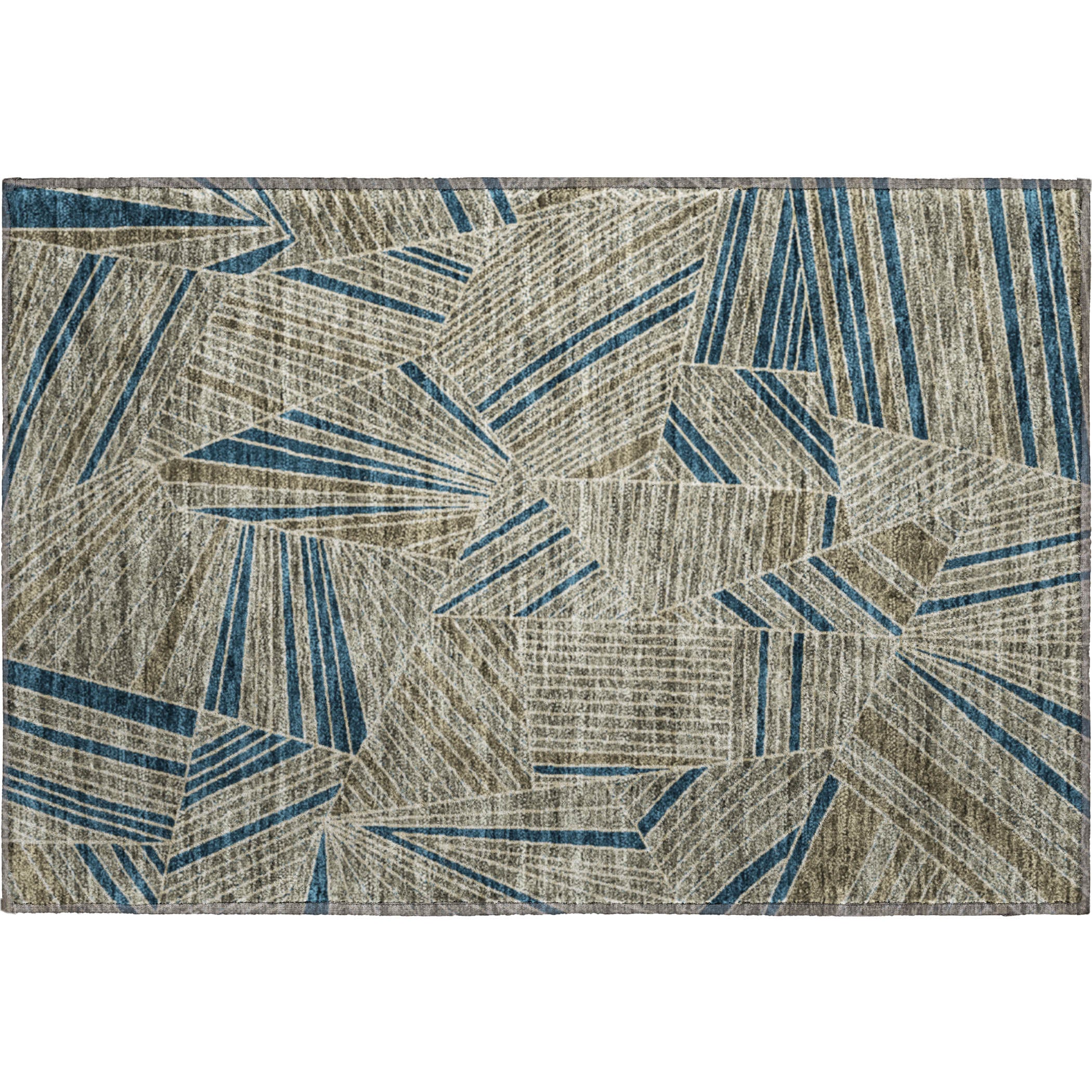 Siena Machine Washable Transitional Taupe Brown Rug 1'8" x 2'6" #shape_Rectangle