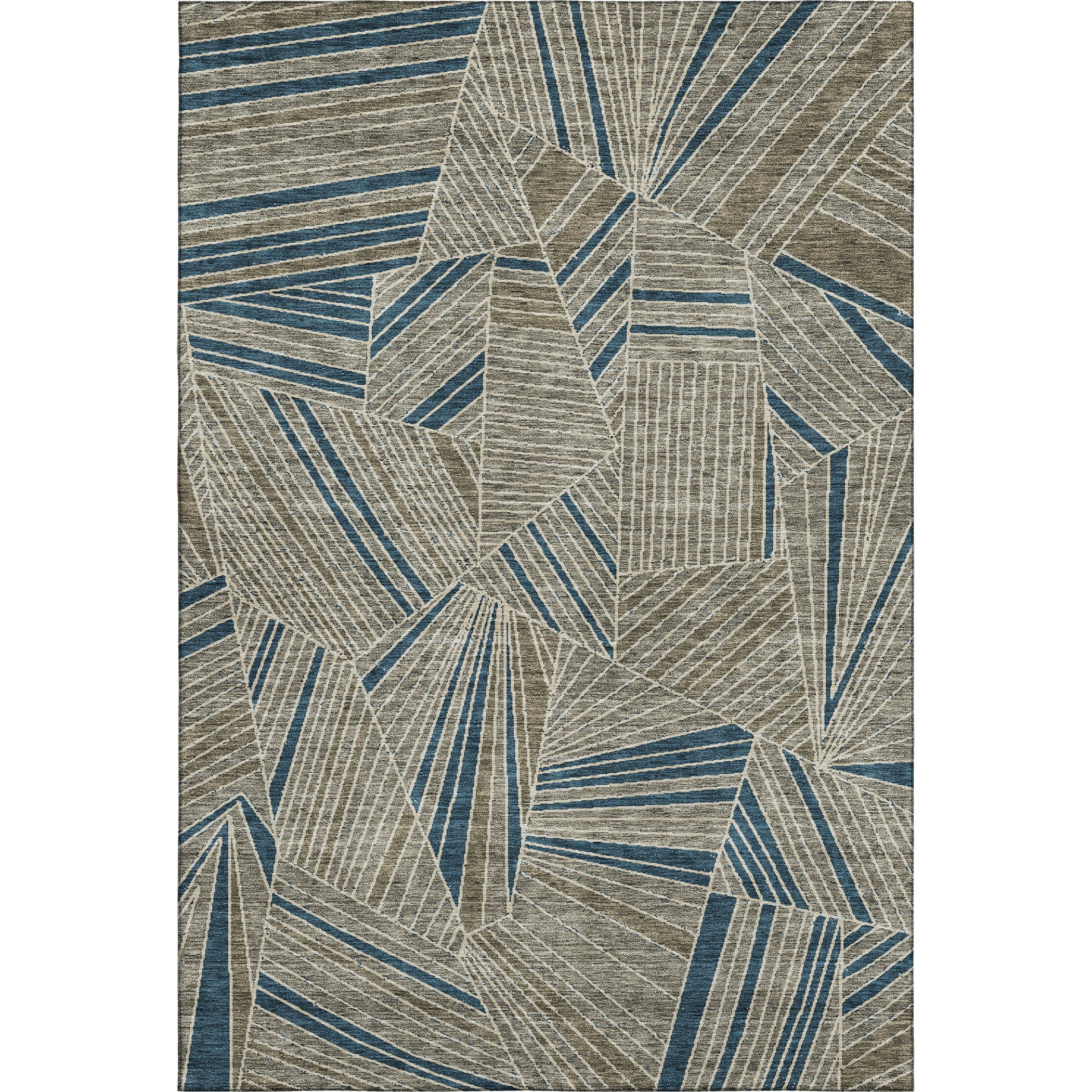 Siena Machine Washable Transitional Taupe Brown Rug 2'6" x 3'10" #shape_Rectangle