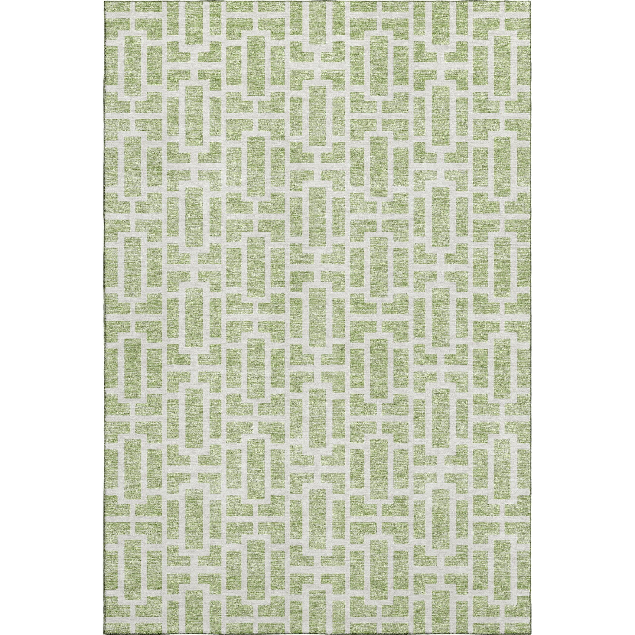 Seoul Machine Washable Transitional Aloe Green Rug 2'6" x 3'10" #shape_Rectangle