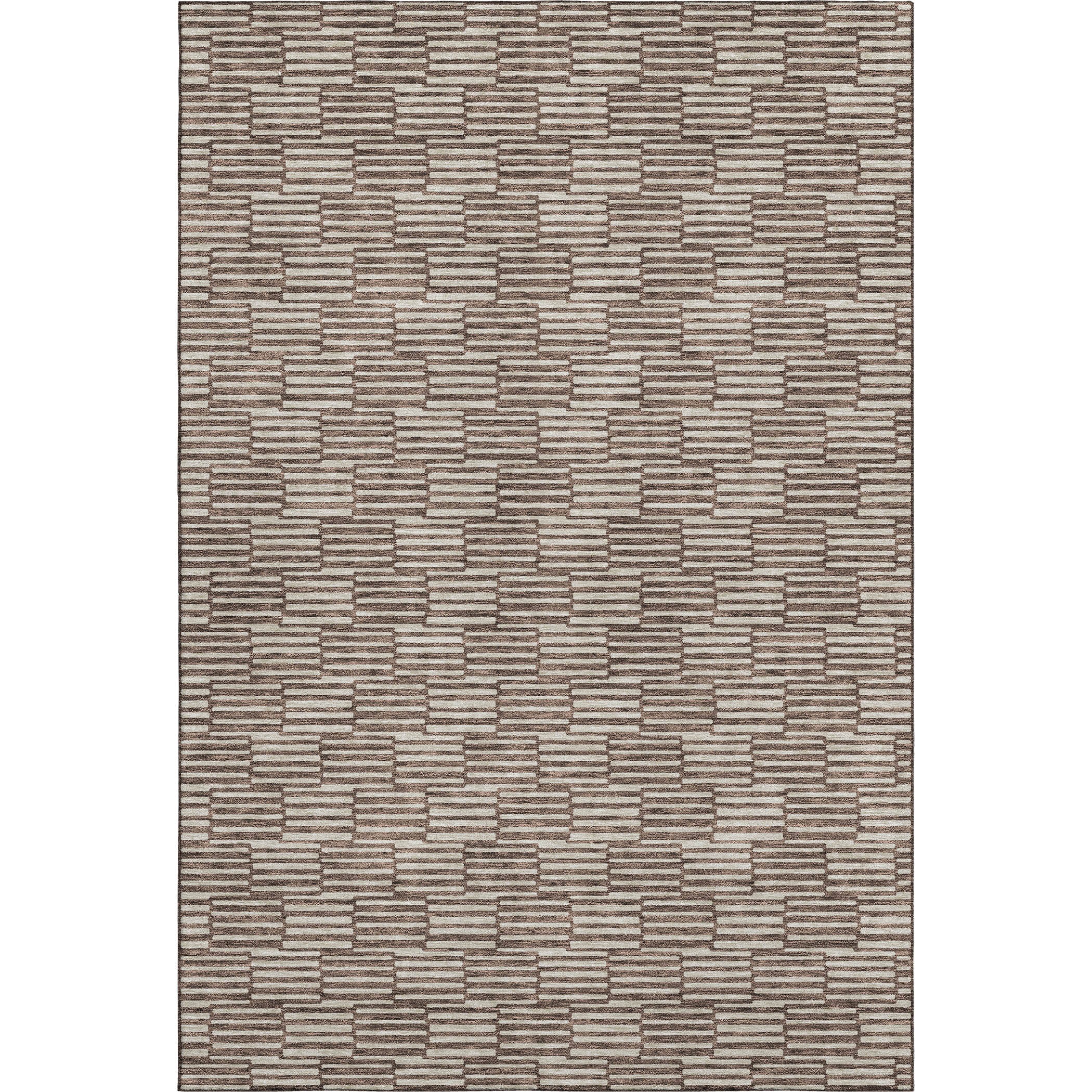 Vienna Machine Washable Transitional Brown Rug 2'6" x 3'10" #shape_Rectangle