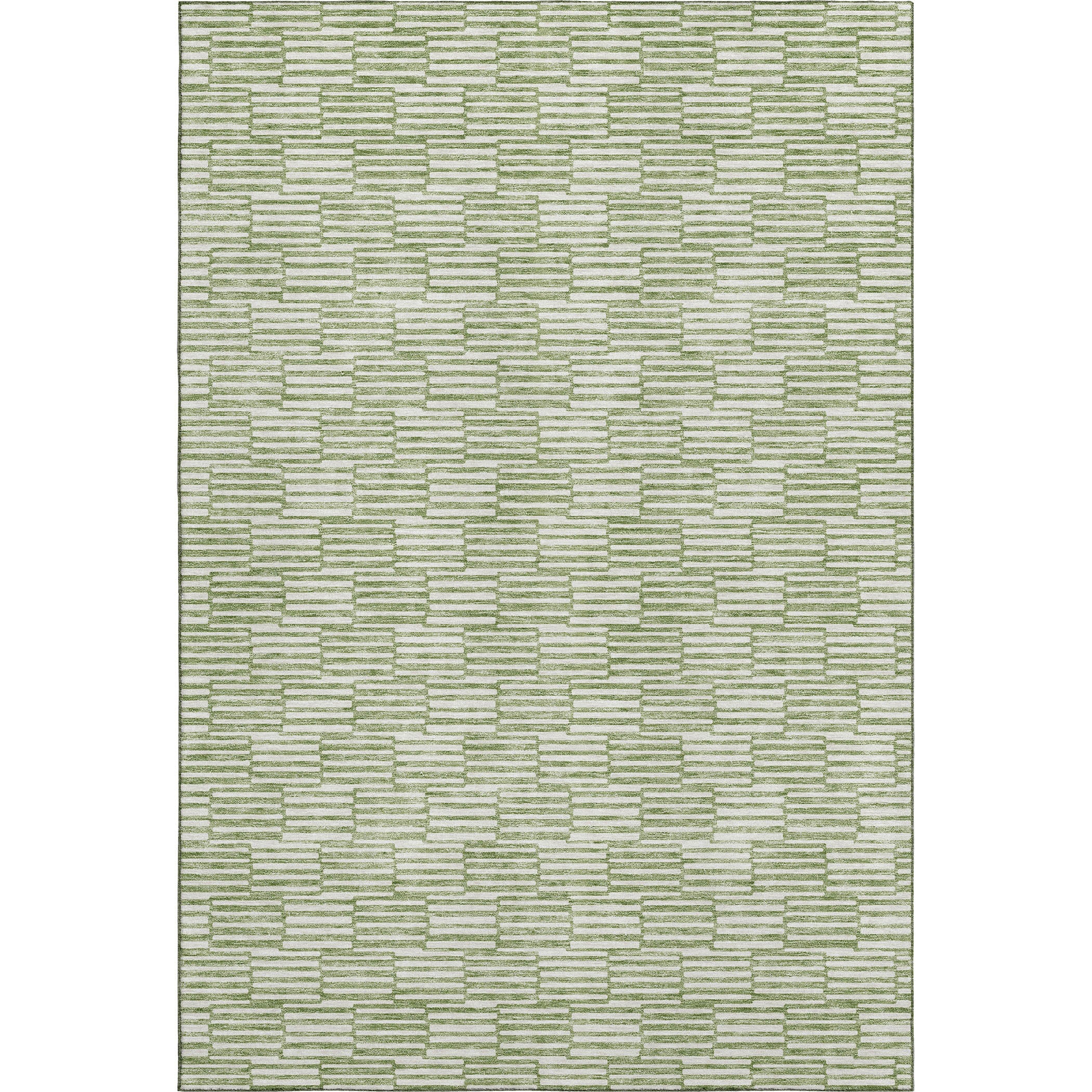 Vienna Machine Washable Transitional Green Rug 2'6" x 3'10" #shape_Rectangle