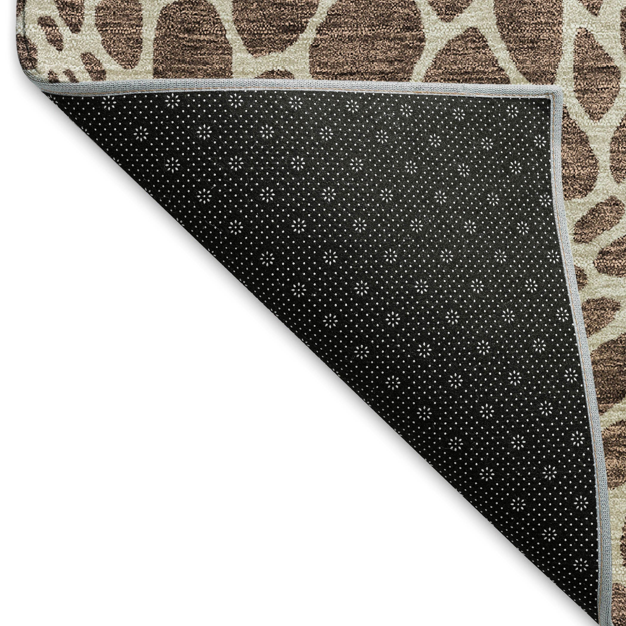 Rome Machine Washable Transitional Brown Rug 1'8" x 2'6" #shape_Rectangle