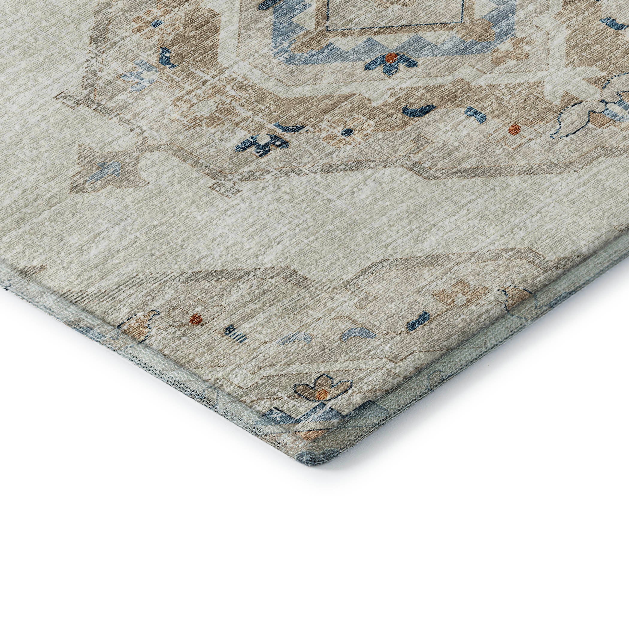 Bogota Machine Washable Traditional Linen Multi Rug 1'8" x 2'6" #shape_Rectangle