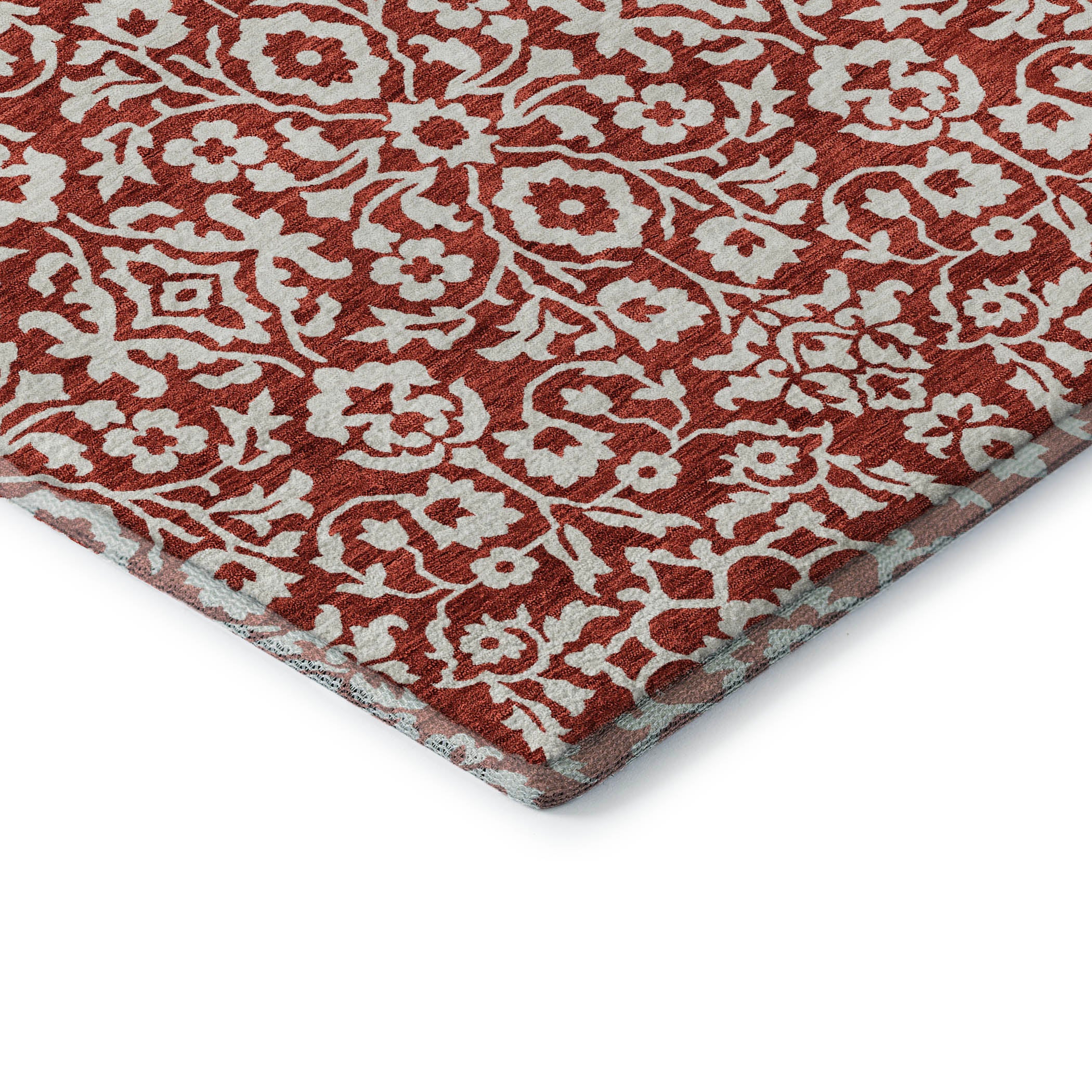 Sintra Machine Washable Traditional Red Rug 1'8" x 2'6" #shape_Rectangle