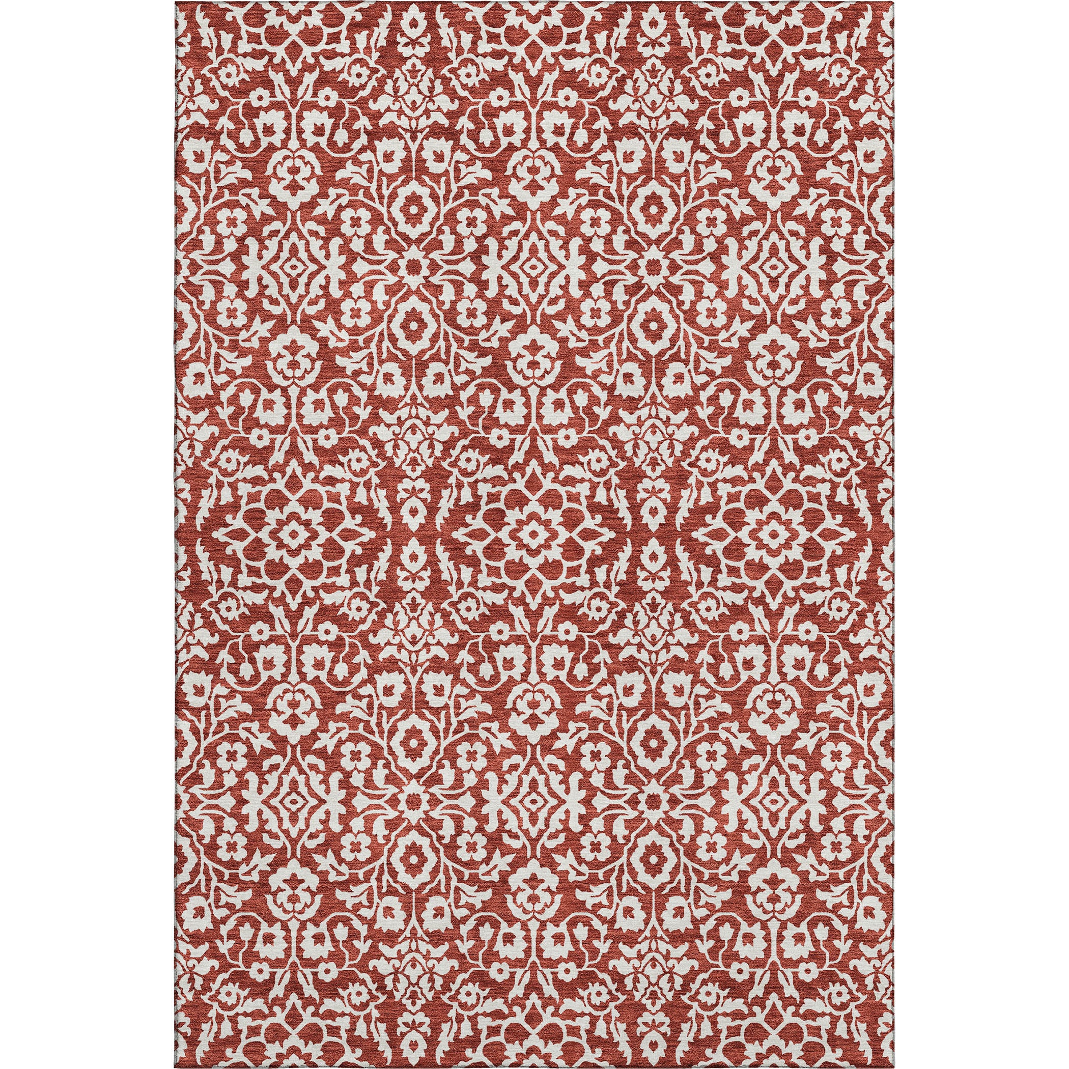 Sintra Machine Washable Traditional Red Rug 2'6" x 3'10" #shape_Rectangle