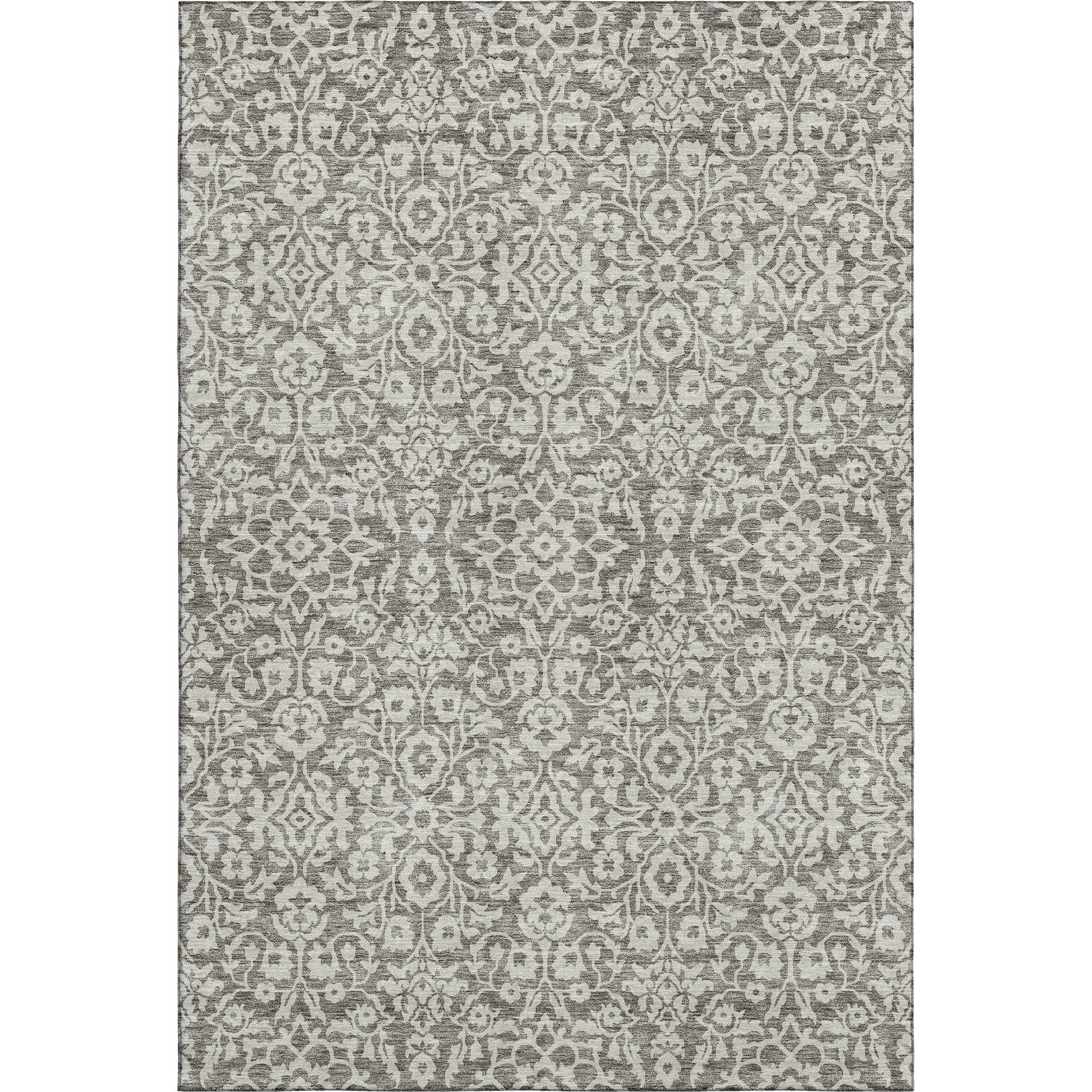 Sintra Machine Washable Traditional Taupe Brown Rug 2'6" x 3'10" #shape_Rectangle