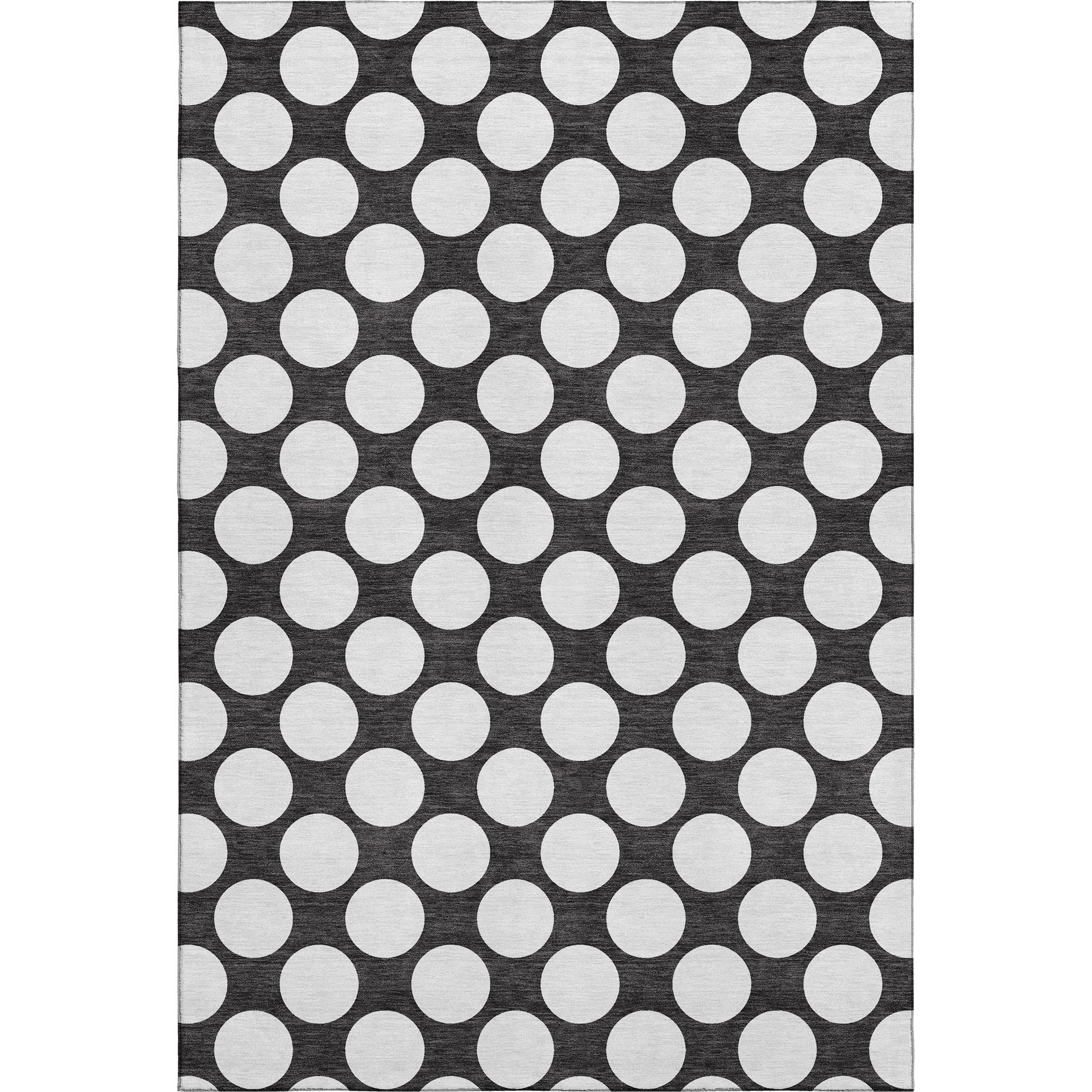 Zanzibar Machine Washable Transitional Black Rug 2'6" x 3'10" #shape_Rectangle