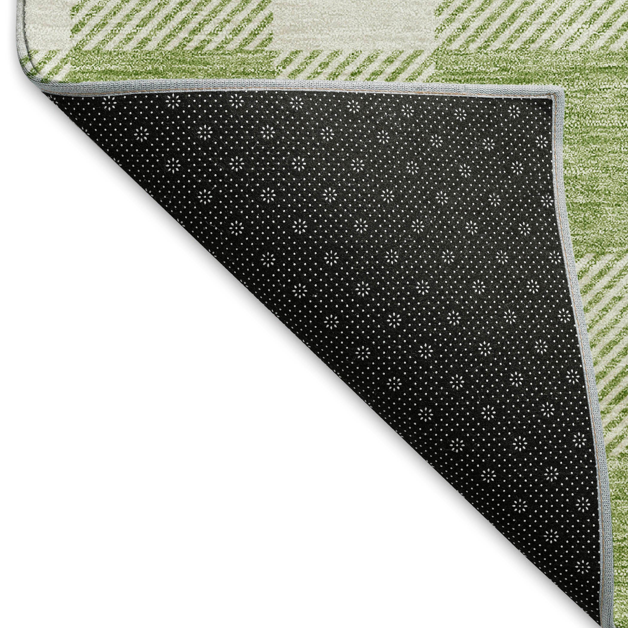 Kyoto Machine Washable Transitional Aloe Green Rug 1'8" x 2'6" #shape_Rectangle
